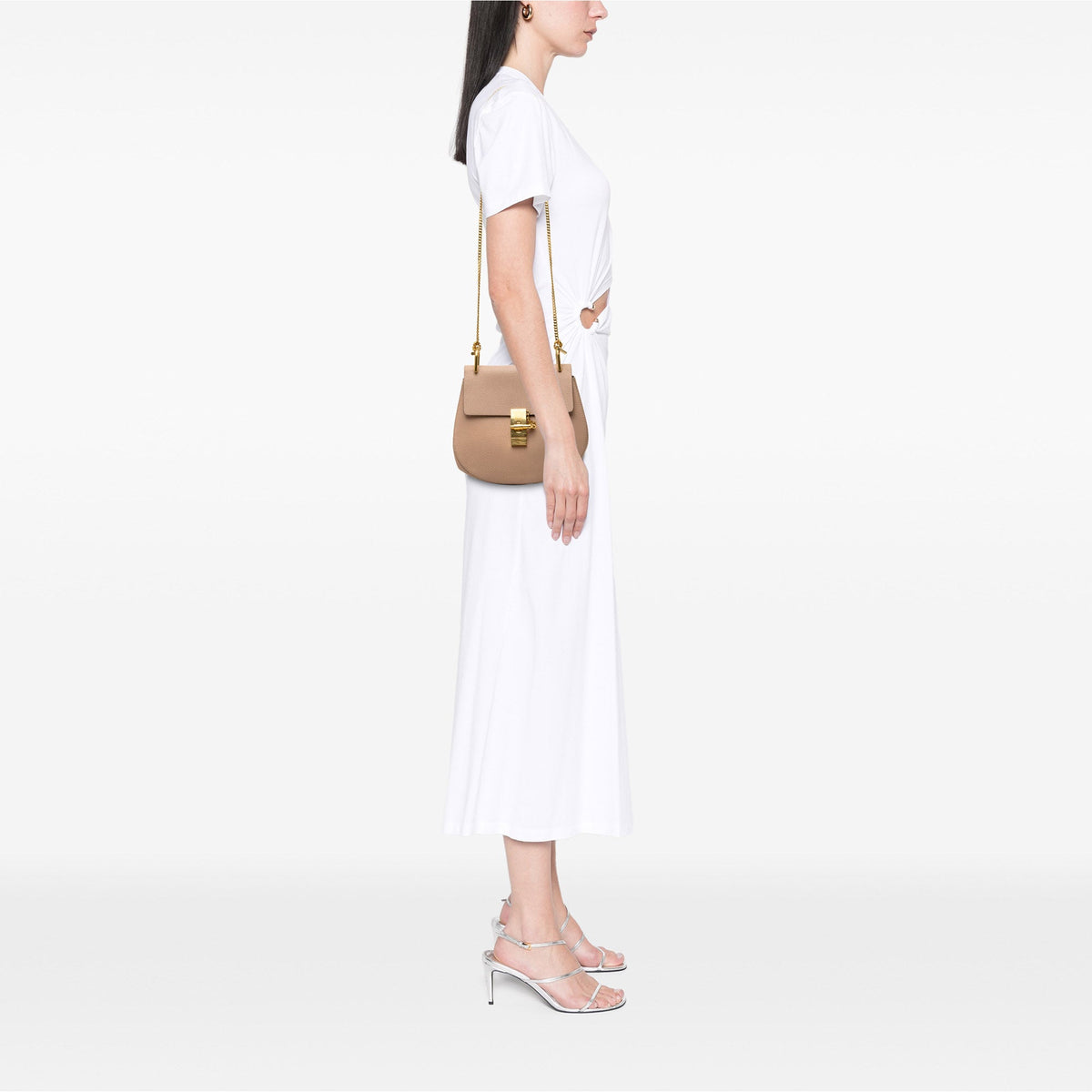 Chloé Small Grained Lambskin Drew Crossbody