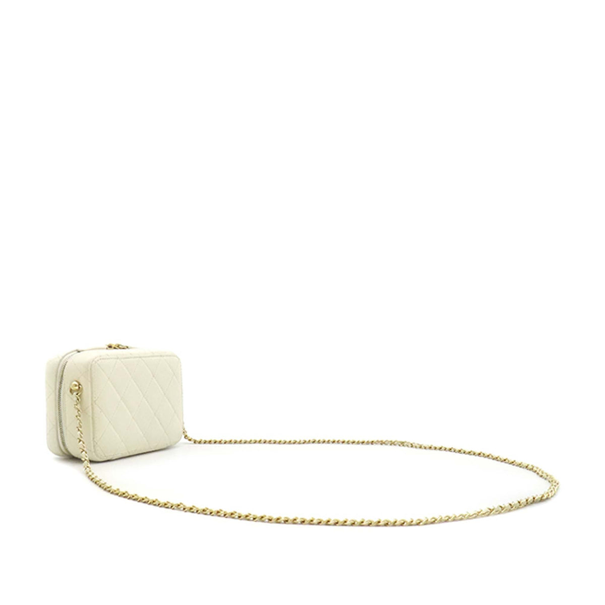 Chanel Mini CC Quilted Lambskin and Golden Plate Vanity Crossbody