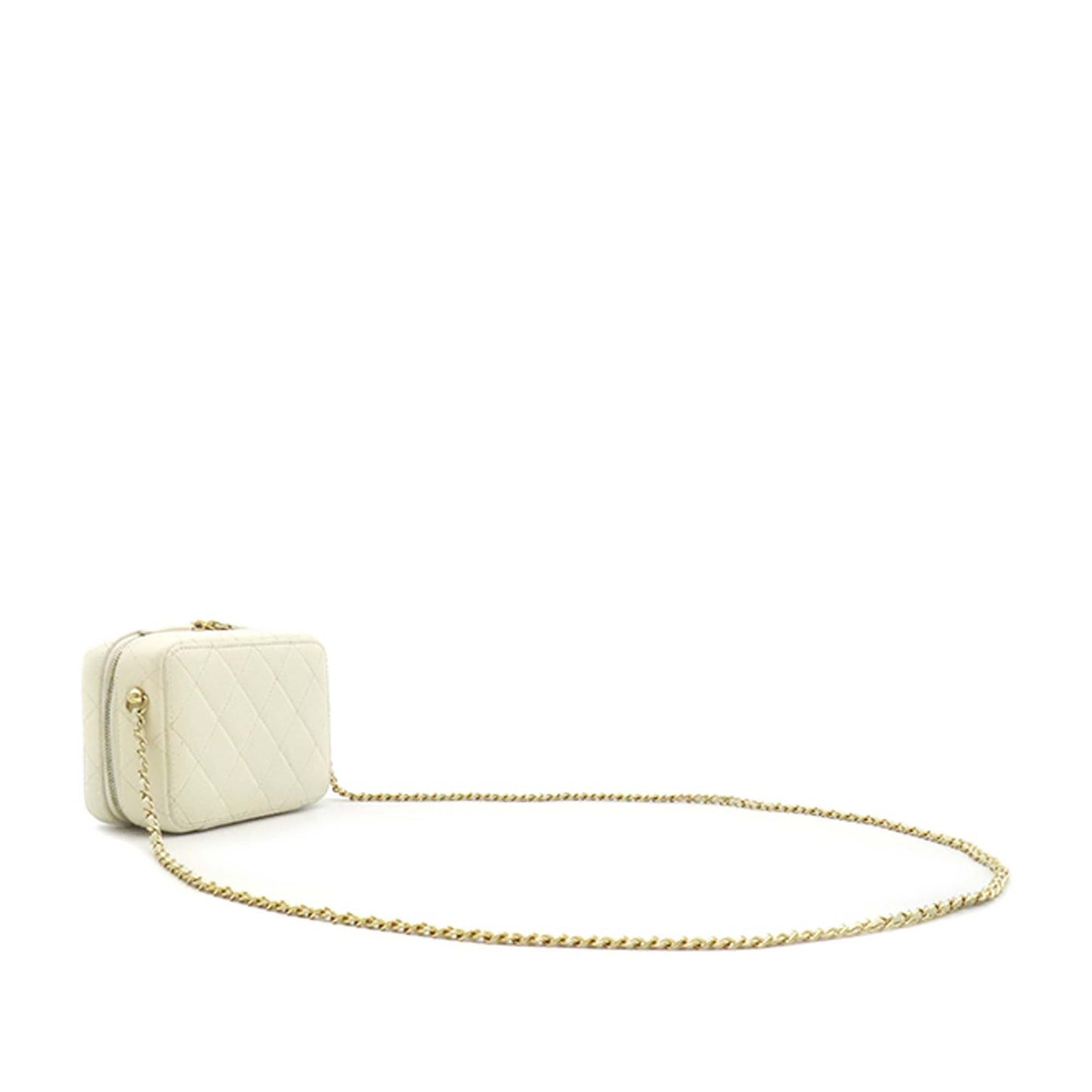 Chanel Mini CC Quilted Lambskin and Golden Plate Vanity Crossbody