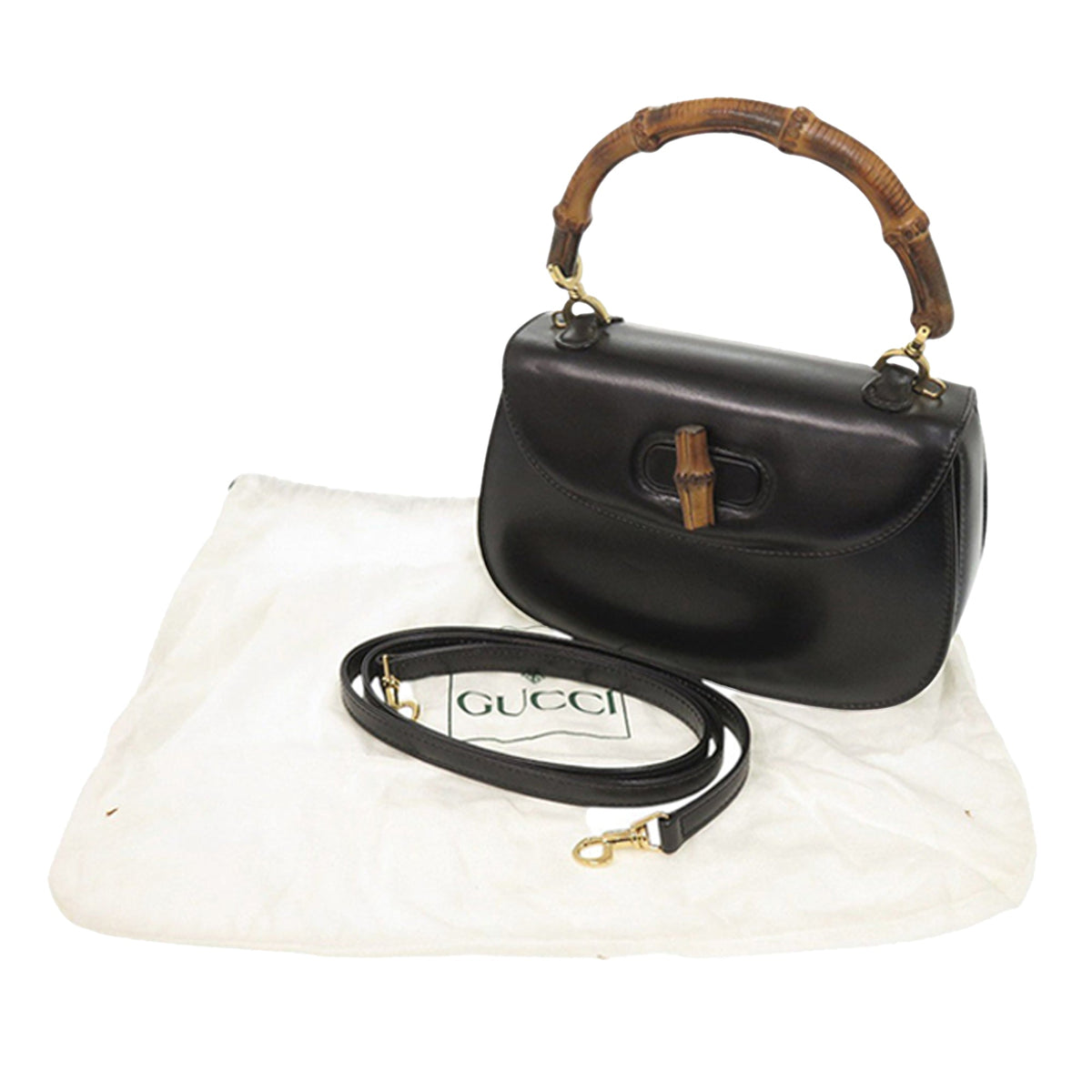 Gucci Small Calfskin Bamboo Night