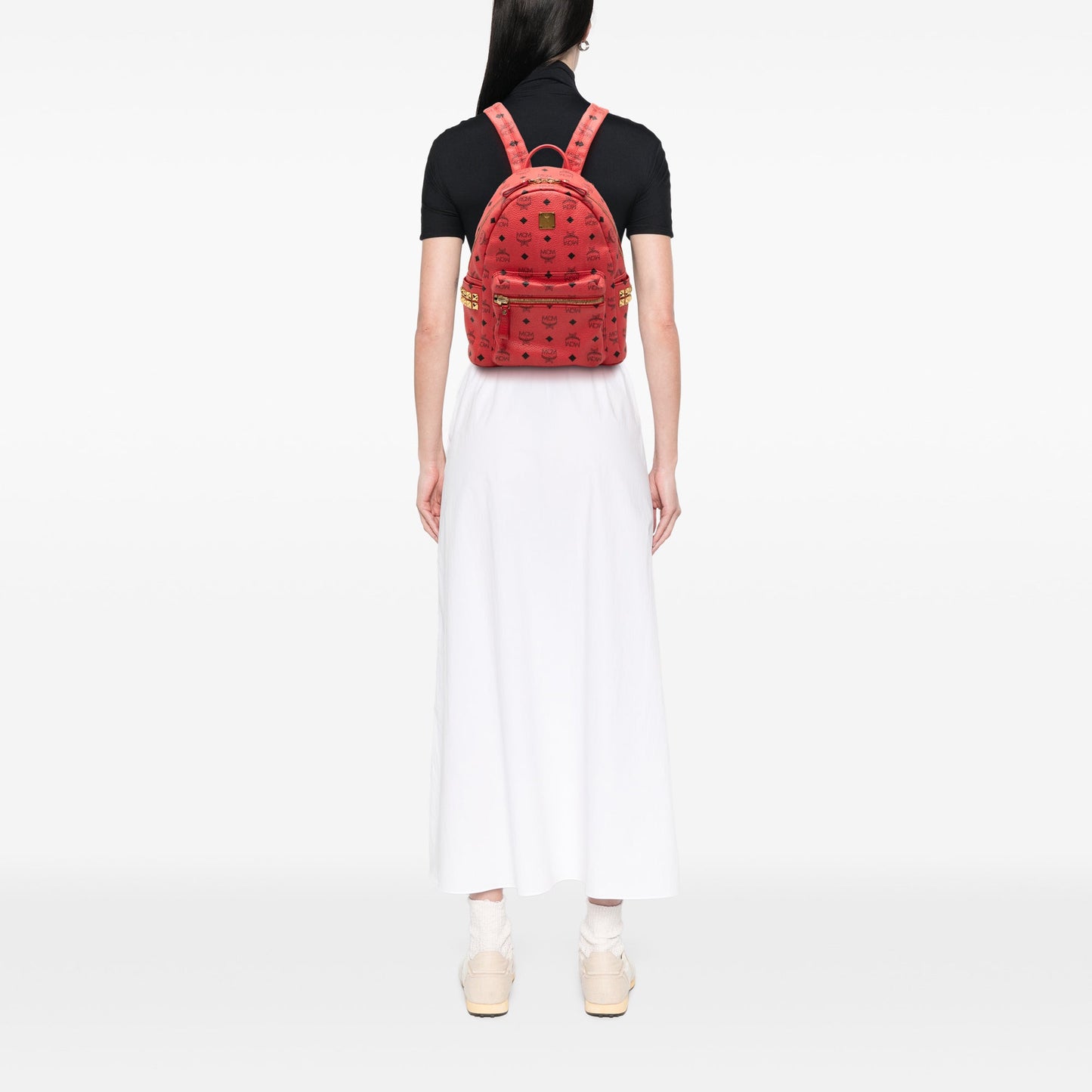 Small Visetos Coated Canvas Stark Backpack
