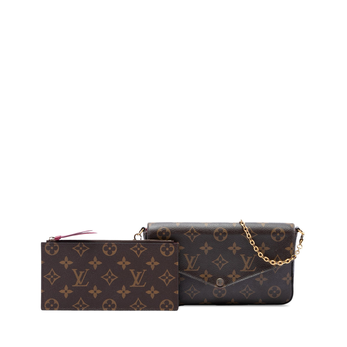 Louis Vuitton Monogram Pochette Felicie — Brown