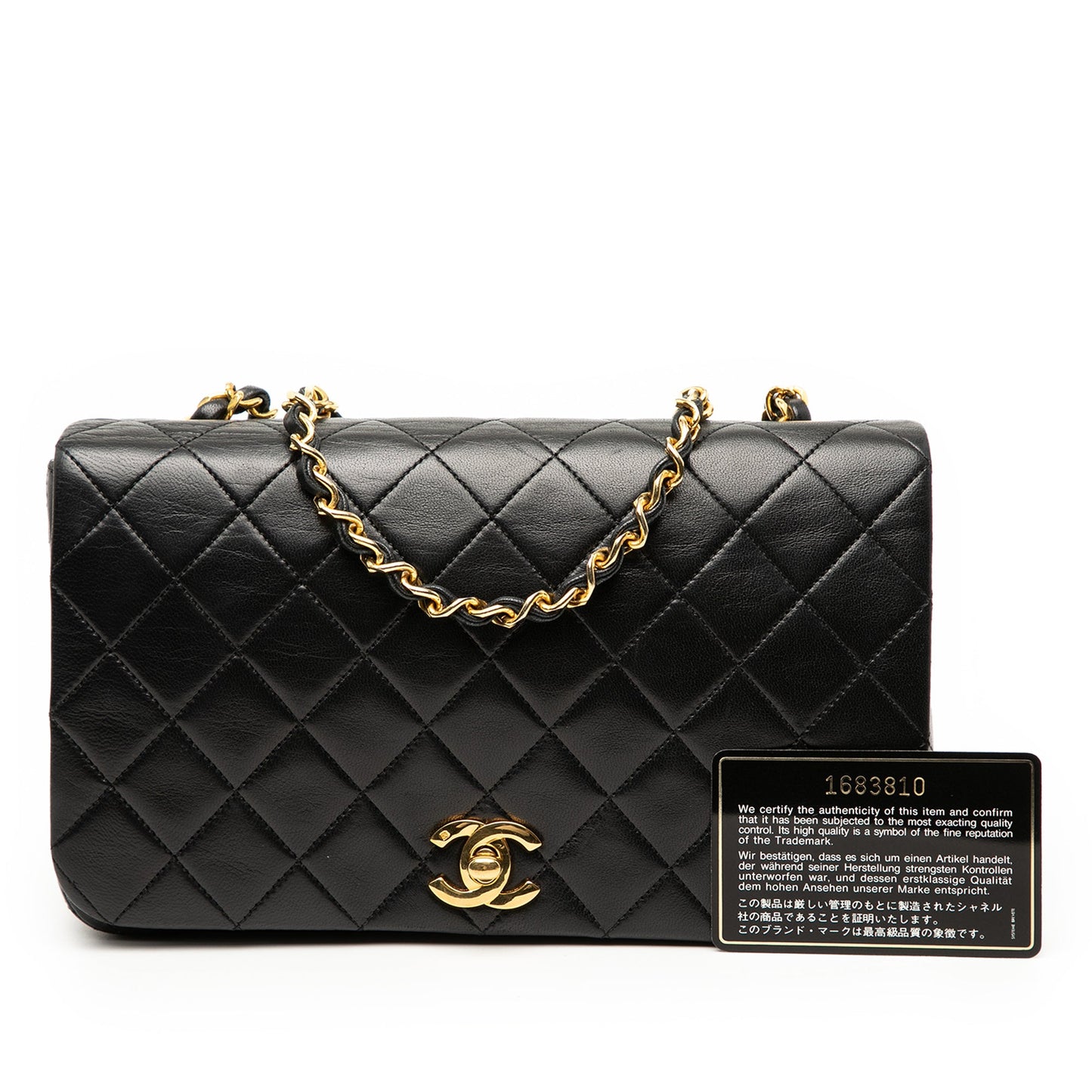Medium Quilted Lambskin Full Flap