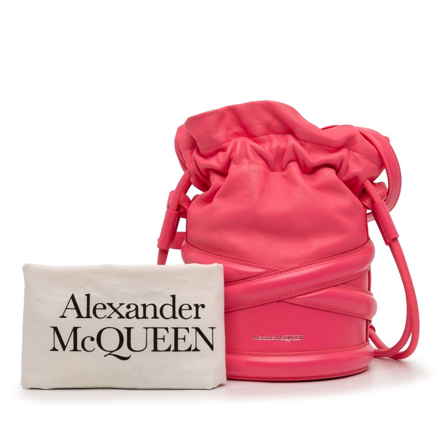 Alexander McQueen Calfskin The Soft Curve Bucket Bag