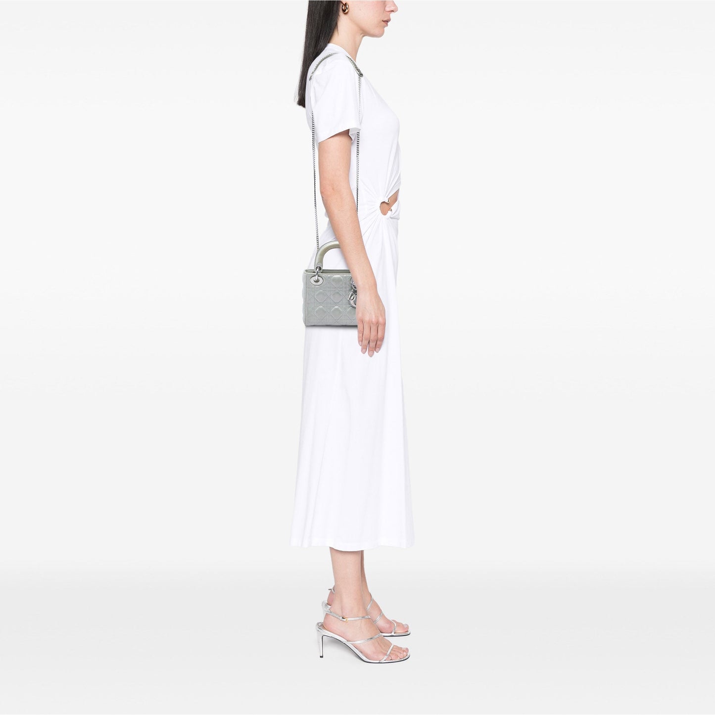 Dior Mini Iridescent Lambskin Cannage Lady Dior