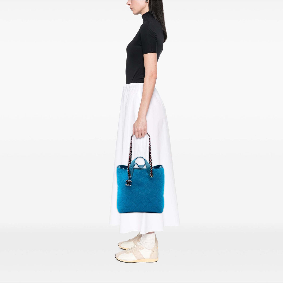 Chanel Medium CC Quilted Felt Pop Tote