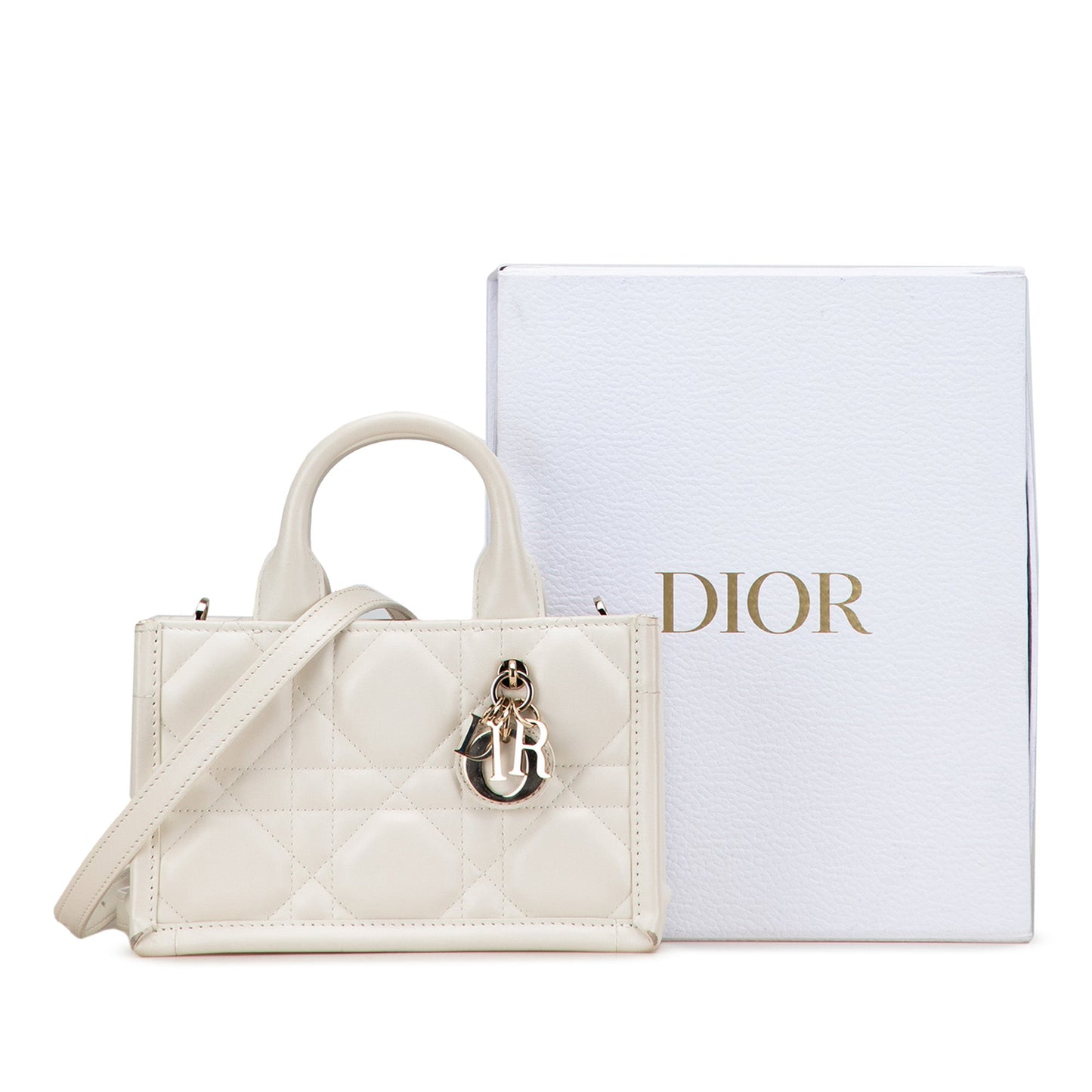 Dior Mini Calfskin Macrocannage Book Tote