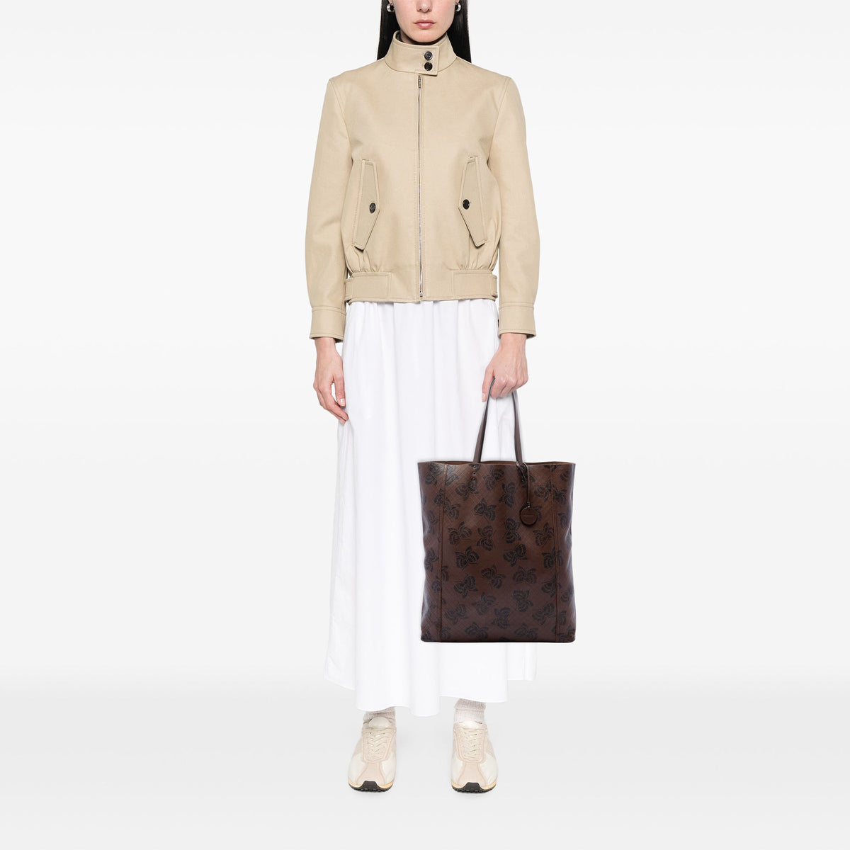 Bottega Veneta Leather Intrecciomirage Butterfly Tote