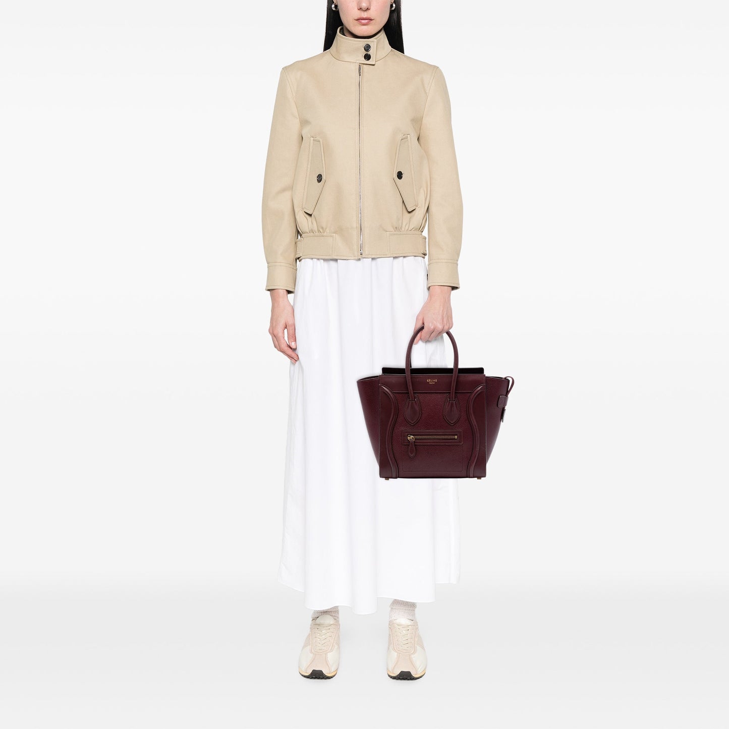 Celine Micro Smooth Calfskin and Goatskin Luggage Tote