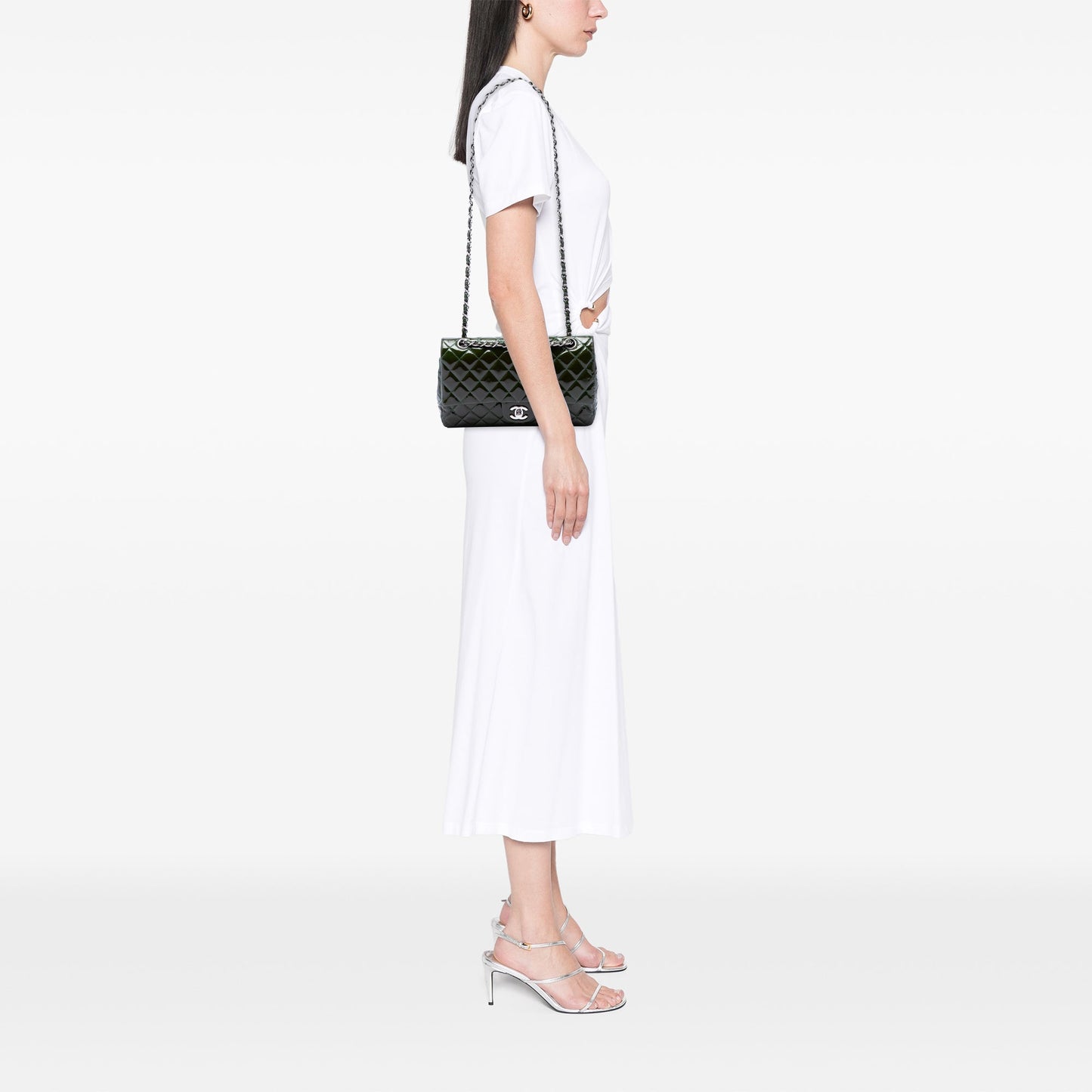 Chanel Medium Classic Patent Double Flap