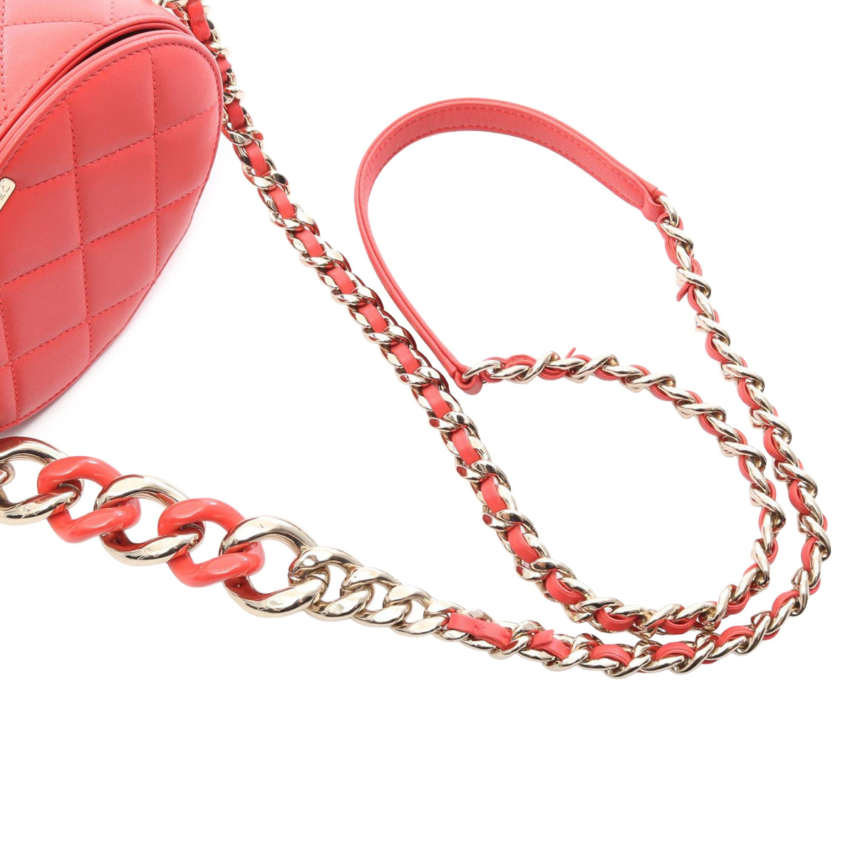 Chanel CC Lambskin Elegant Chain Vanity Case