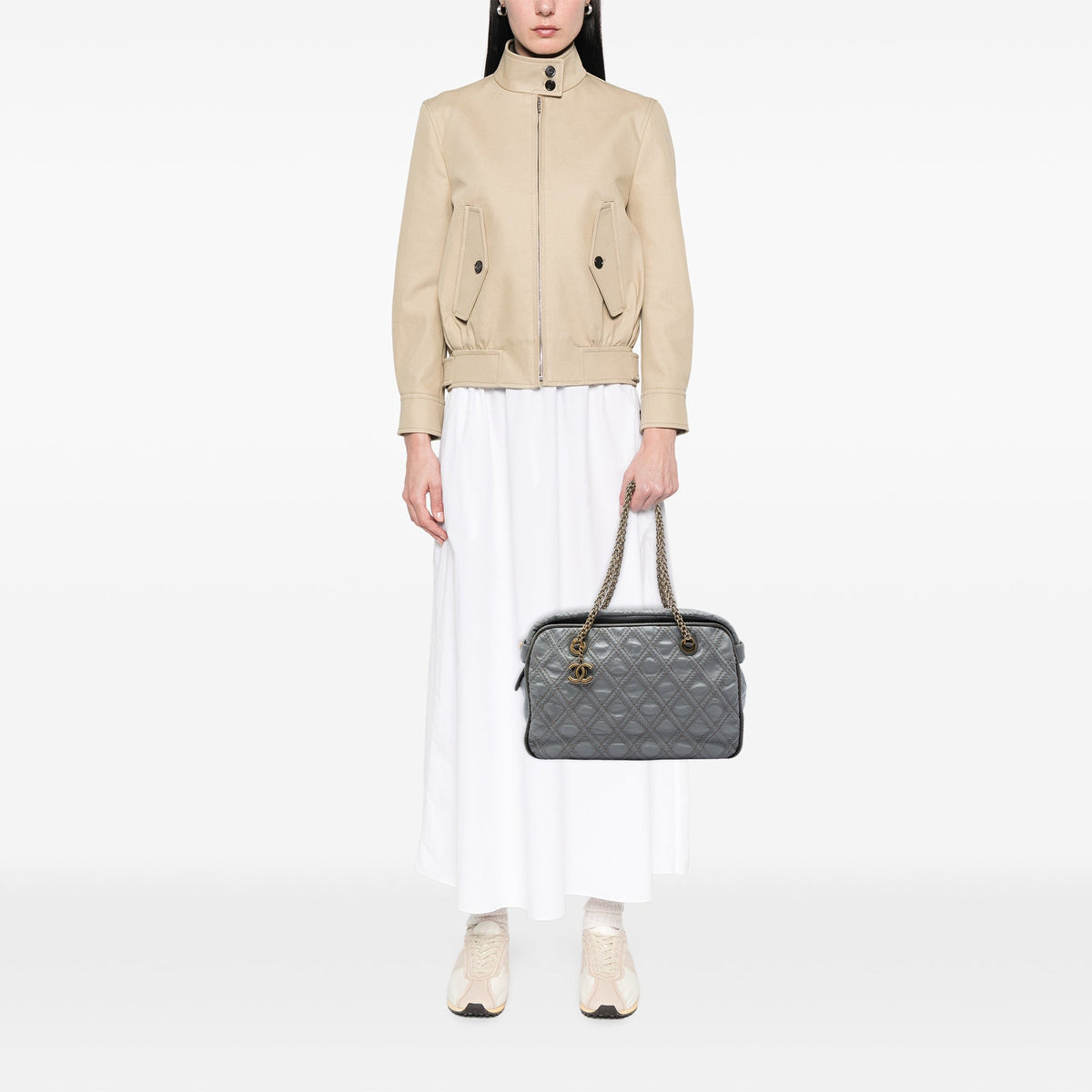 Chanel CC Quilted Calfskin Triptych Tote