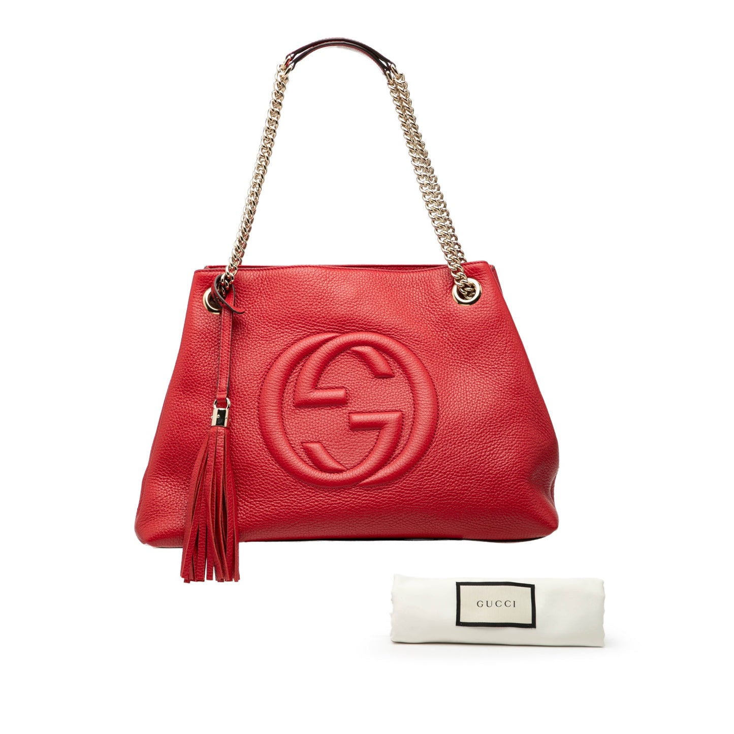 Gucci Medium Leather Soho Chain Tote