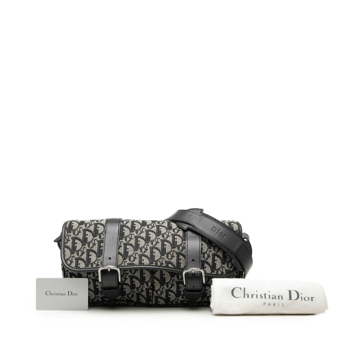 Dior Diorissimo Trotter Canvas Flap Messenger Bag