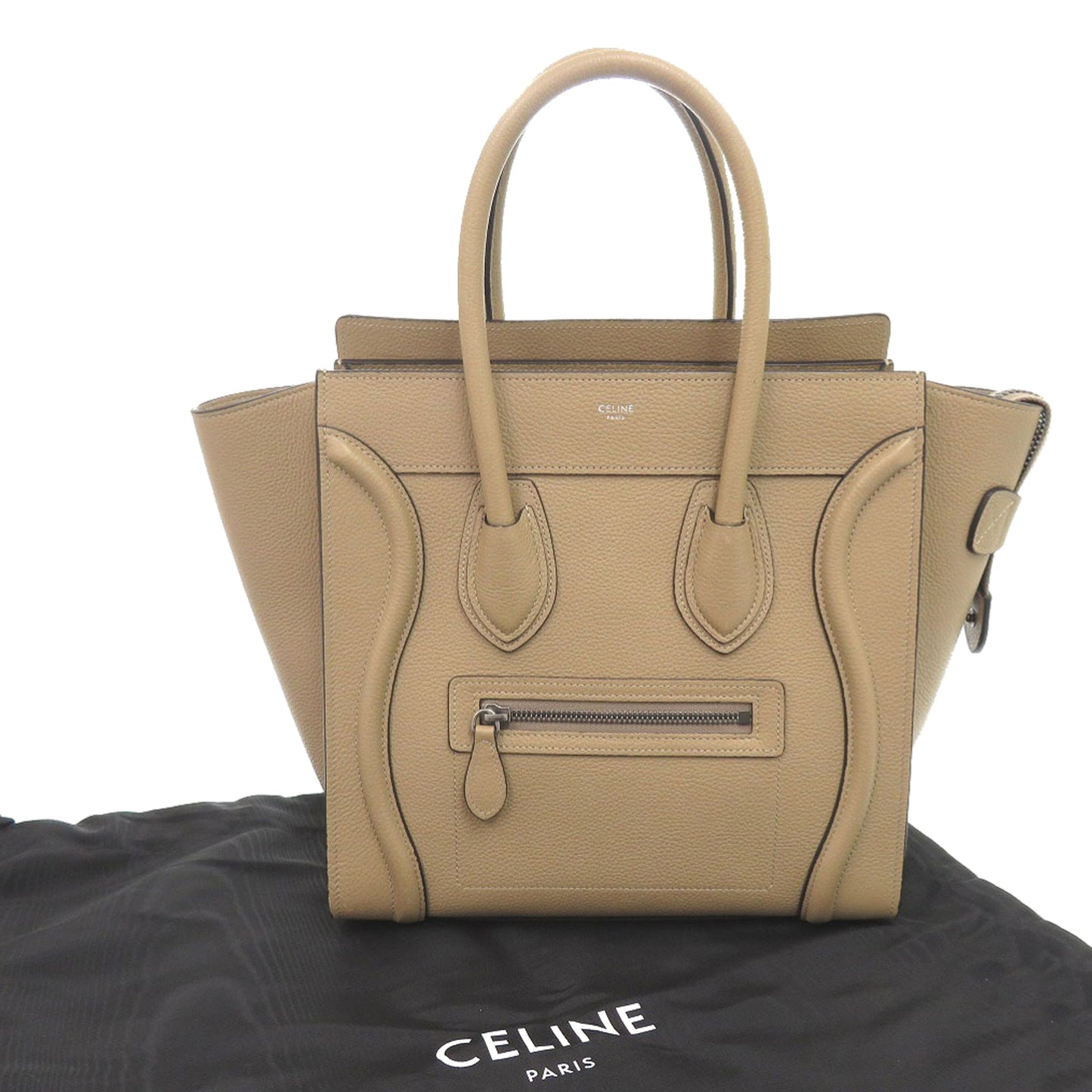 Celine Micro Drummed Calfskin Luggage Tote