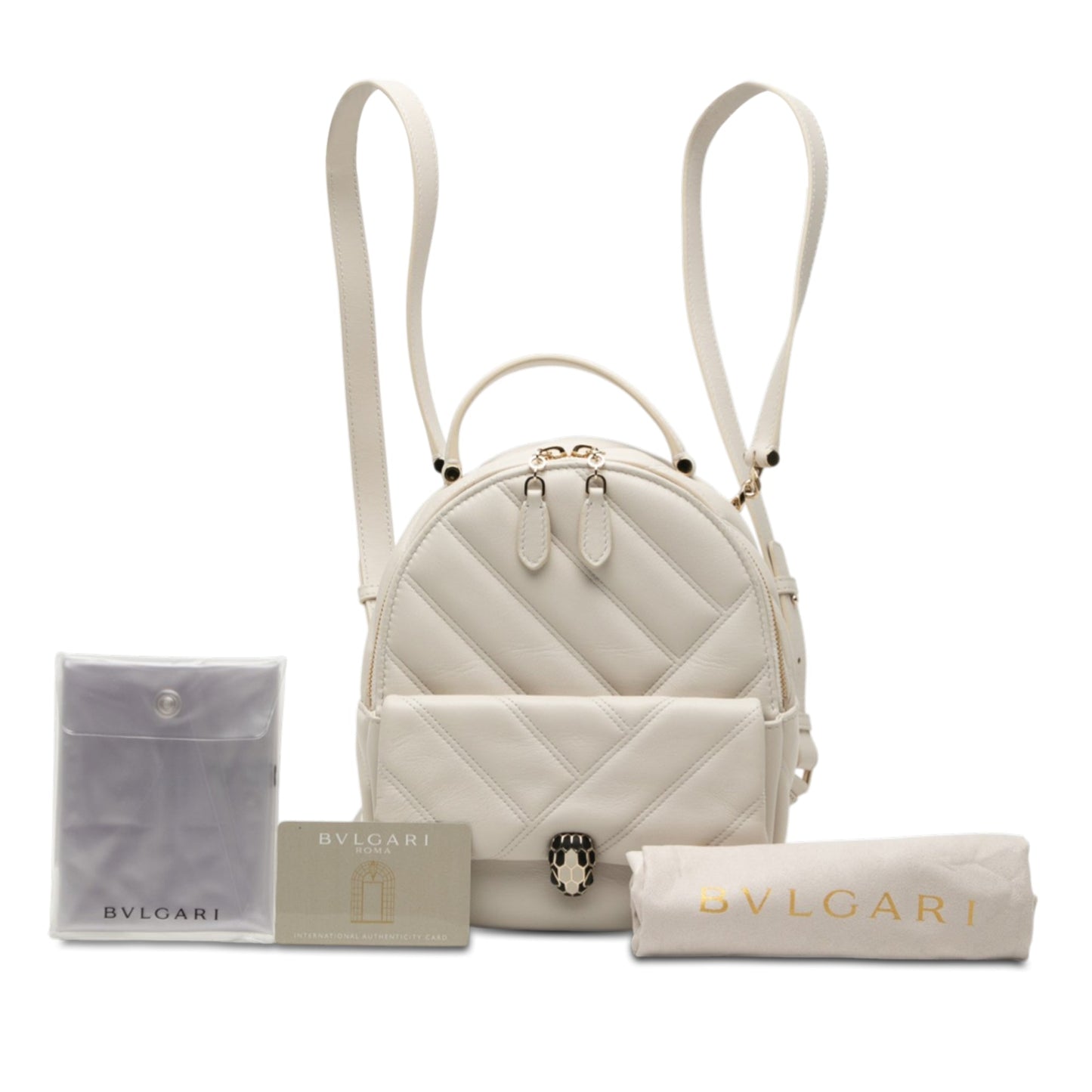 Quilted Leather Serpenti Forever Cabochon Backpack