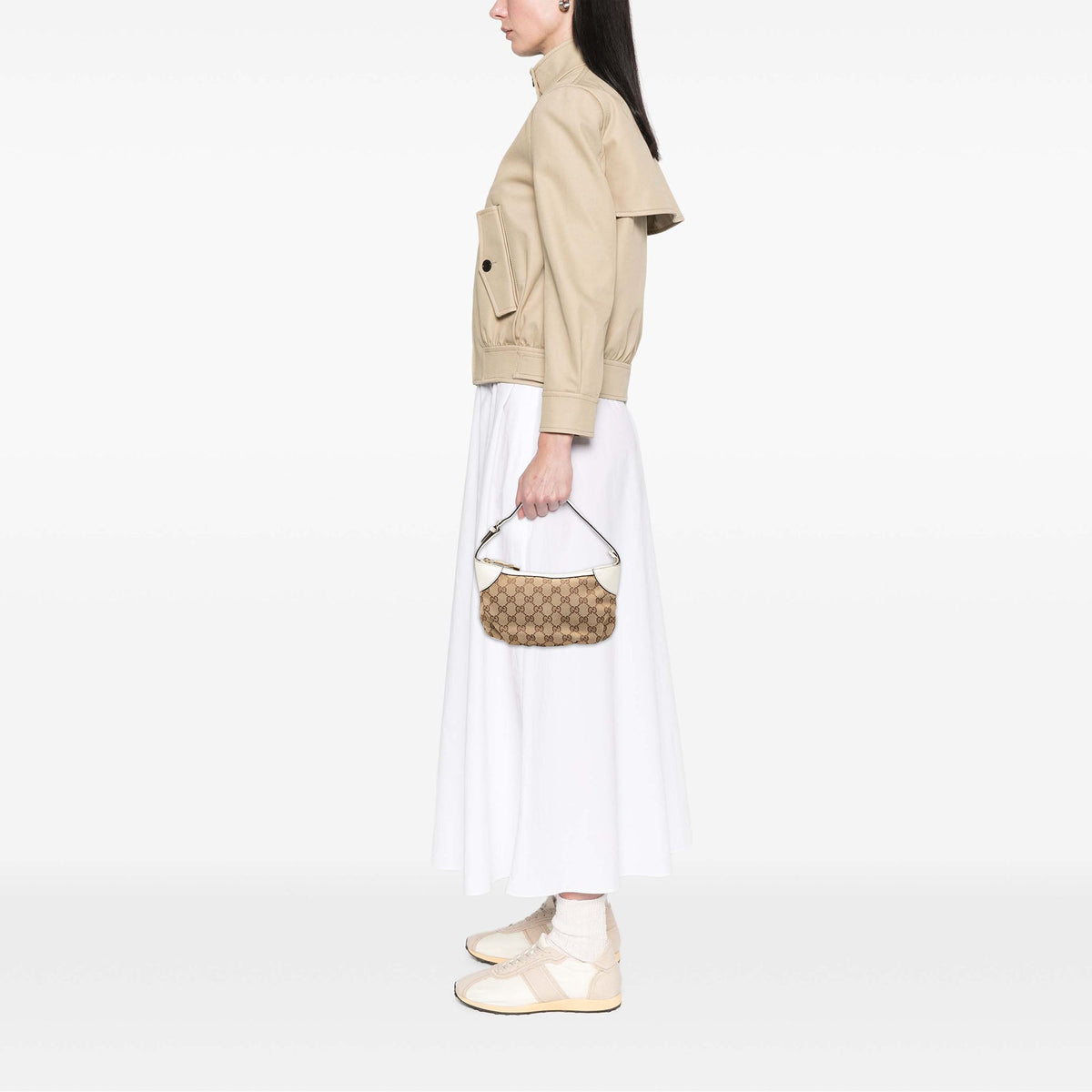 Gucci GG Canvas Web Handbag