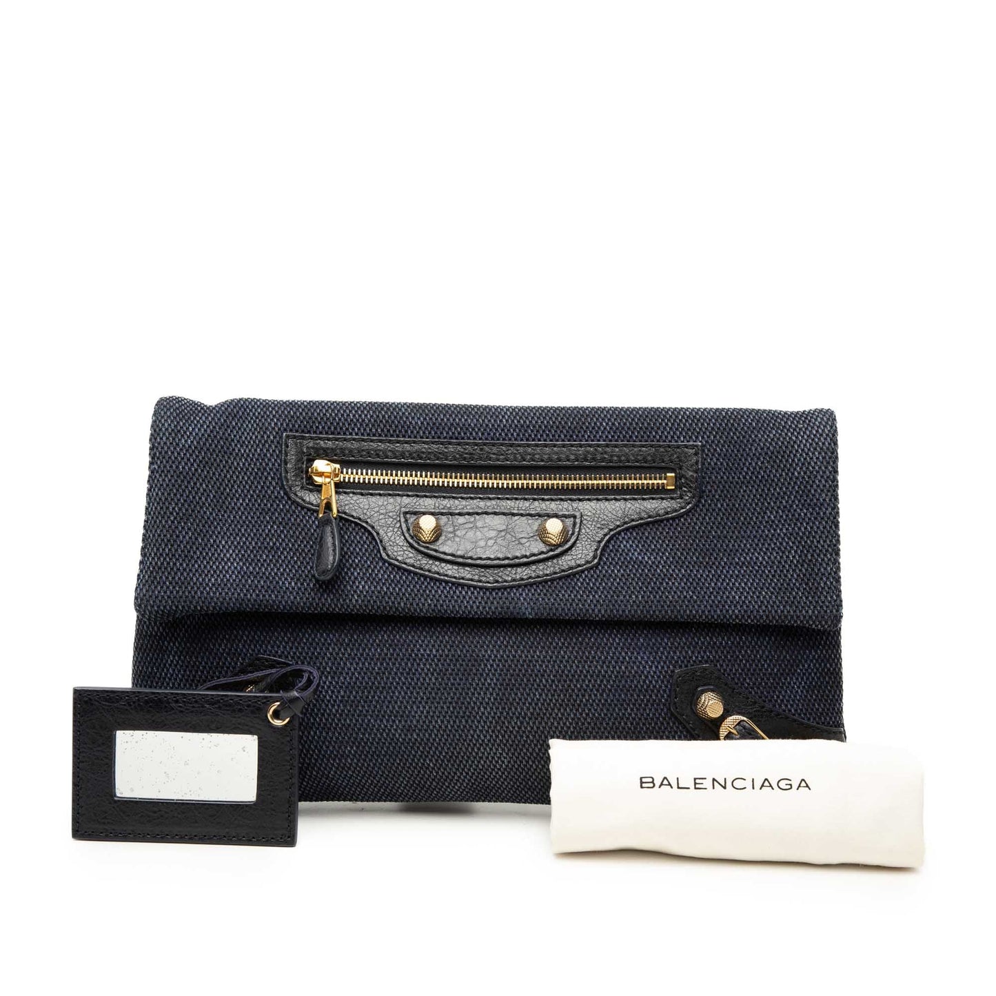 Balenciaga Canvas Motocross Giant 12 Envelope Clutch