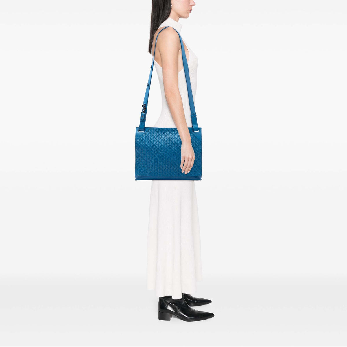Bottega Veneta Nappa Intrecciato Flap Crossbody