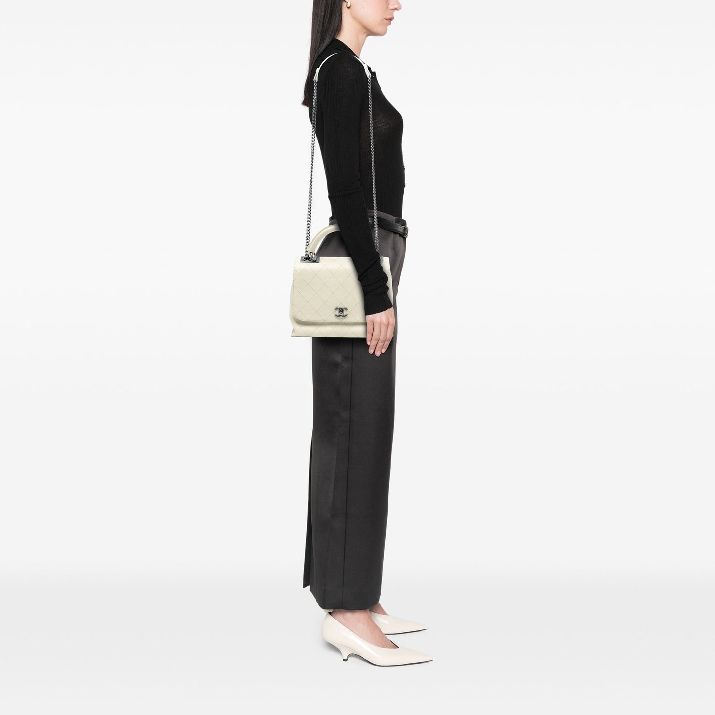 Chanel Stitched Calfskin Urban Luxury Top Handle Bag