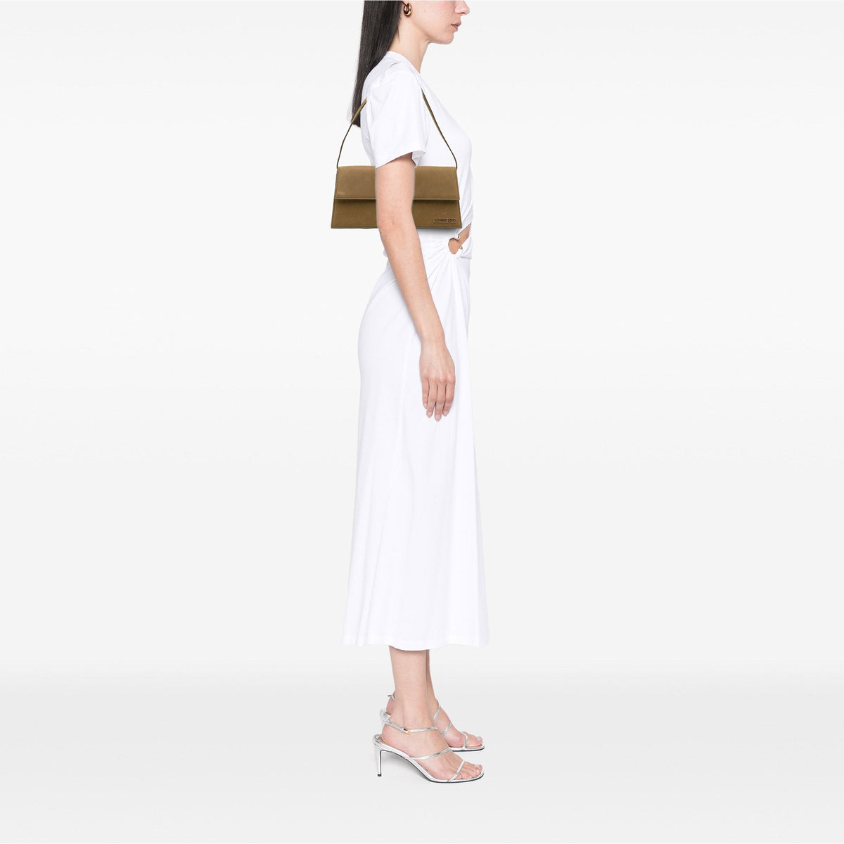 Jacquemus Suede Le Bambino Long Shoulder Bag