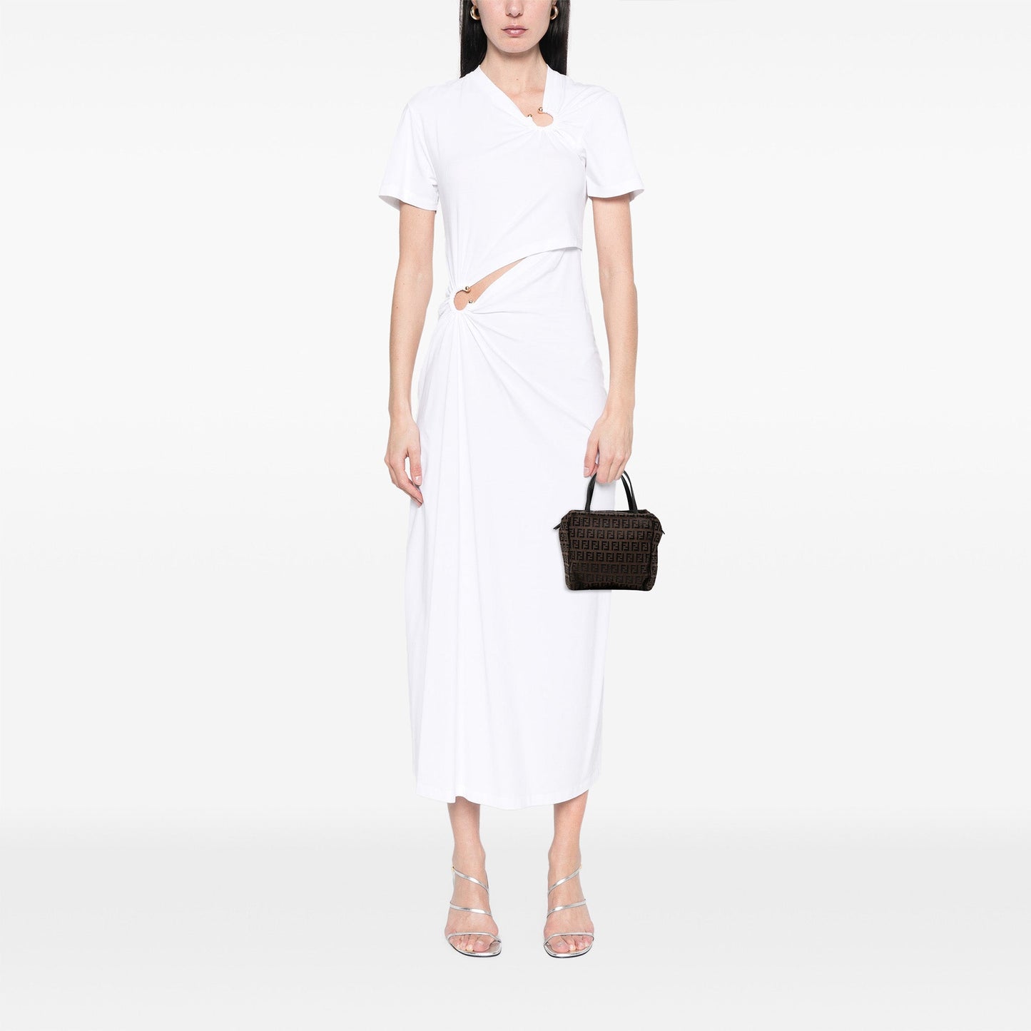 Fendi Mini Zucchino Canvas Handbag