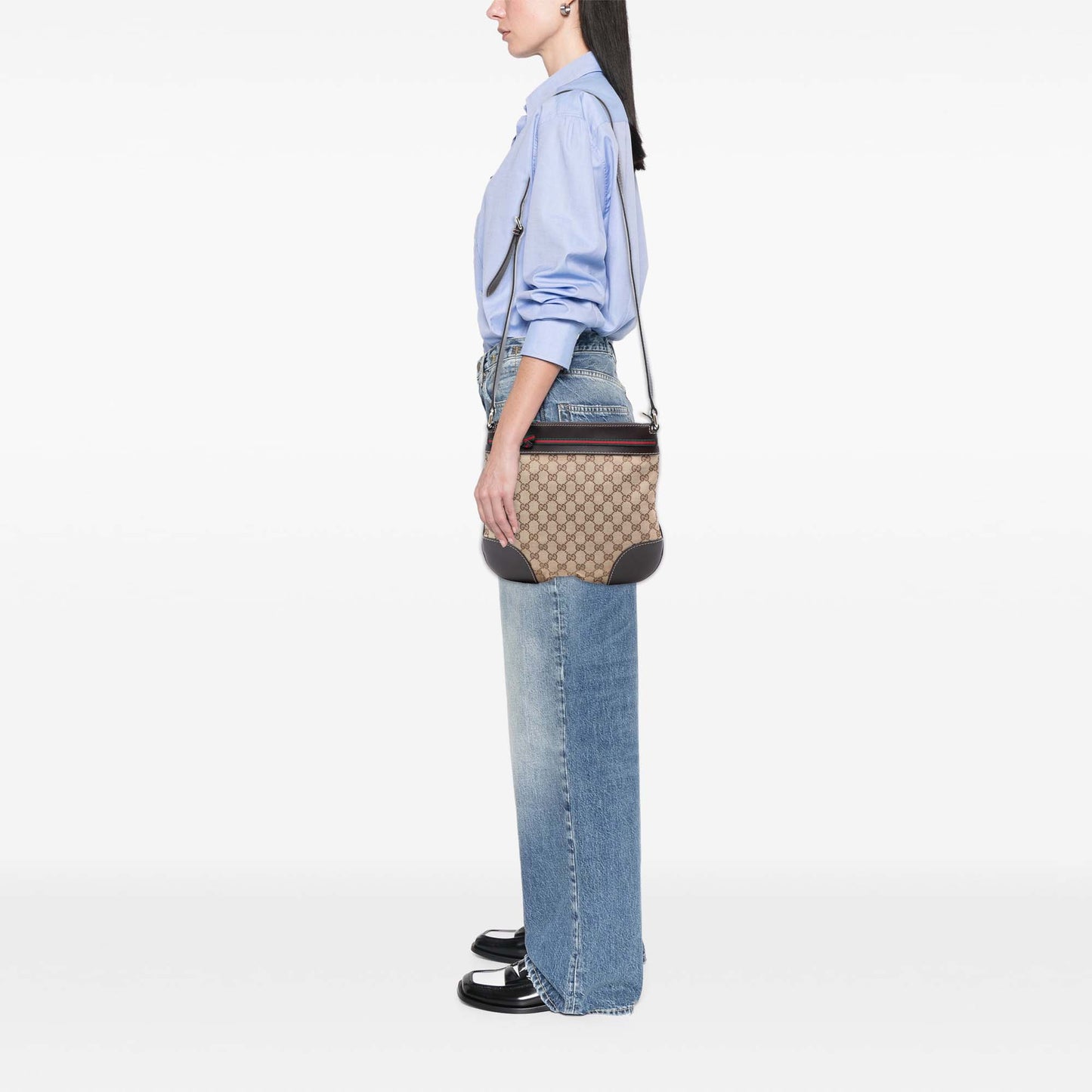 Gucci GG Canvas Web Mayfair Crossbody