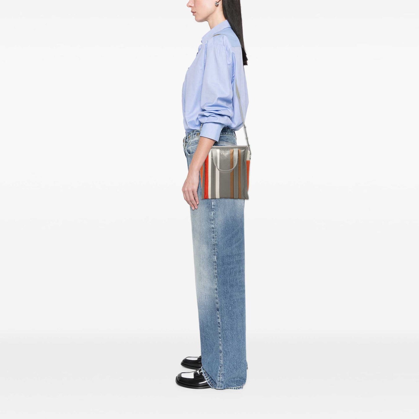 Balenciaga Lambskin Bazar Shopper Satchel XS