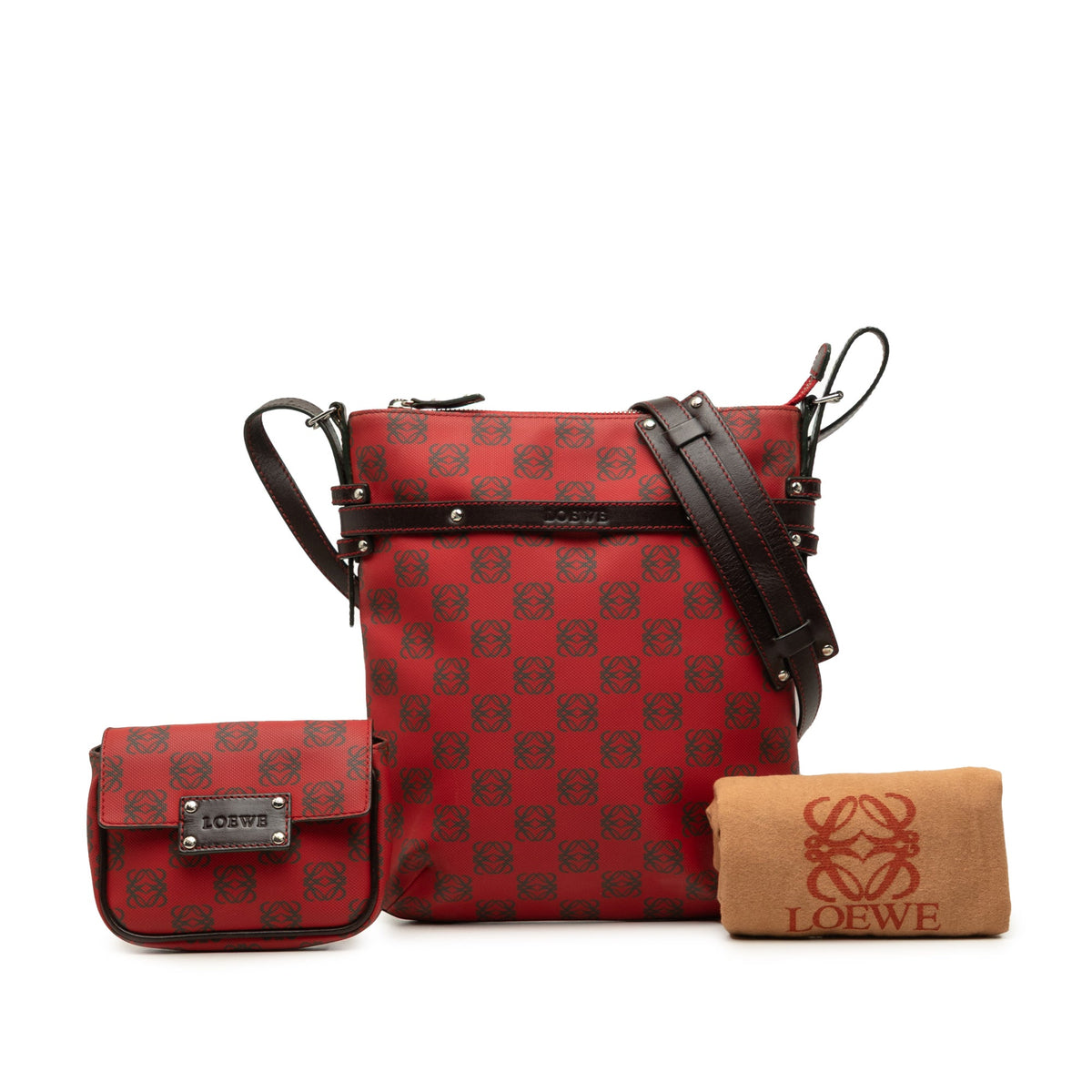 LOEWE Anagram Coated Canvas Crossbody