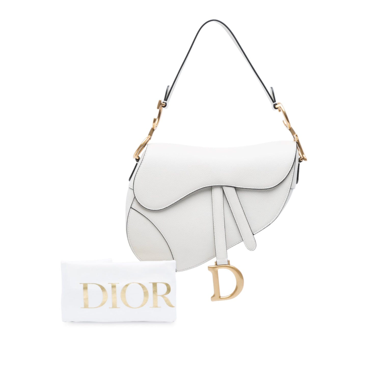Dior Grained Calfskin Saddle Bag