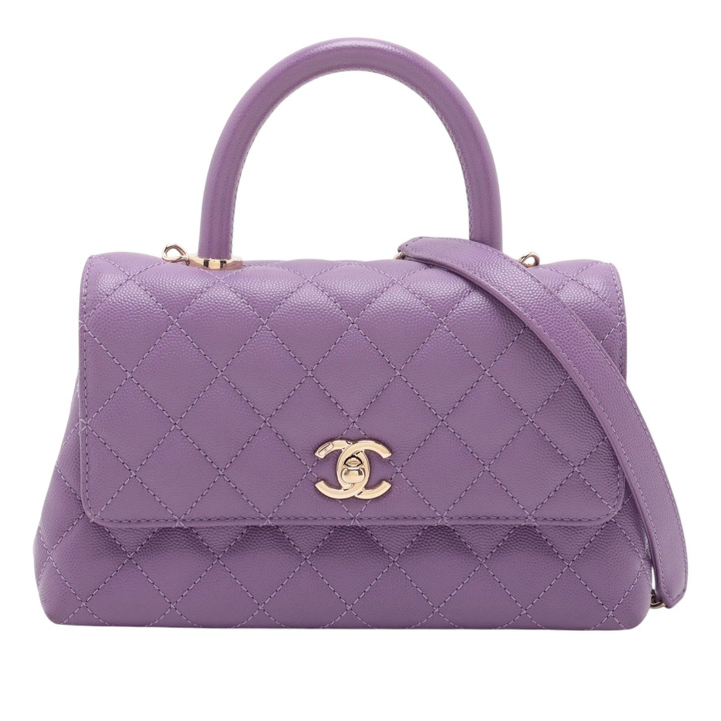 Chanel Mini Caviar Coco Top Handle Bag