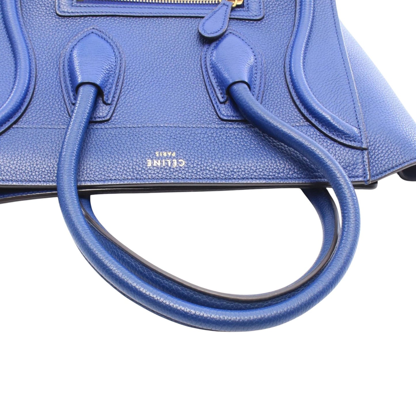 Celine Micro Drummed Calfskin Luggage Tote
