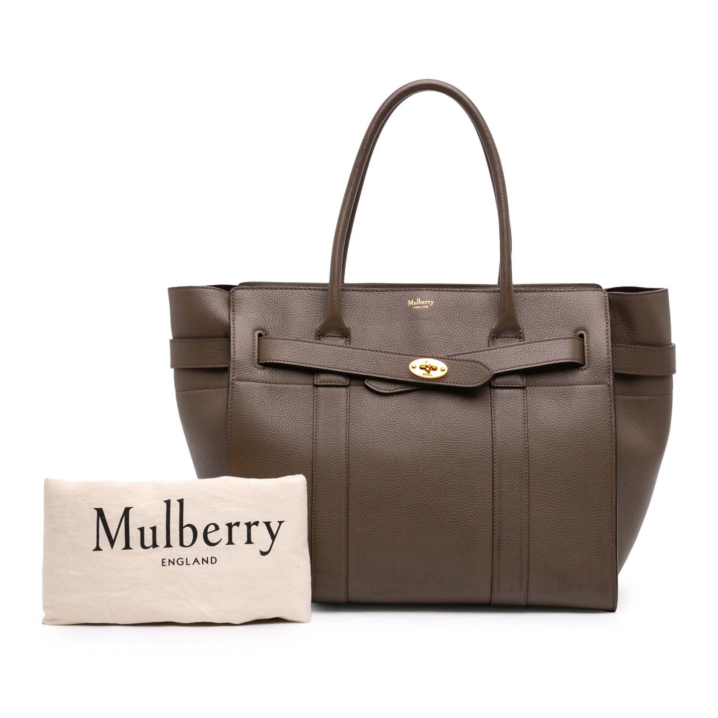 Mulberry Small Grained Calfskin Zipped Bayswater Satchel