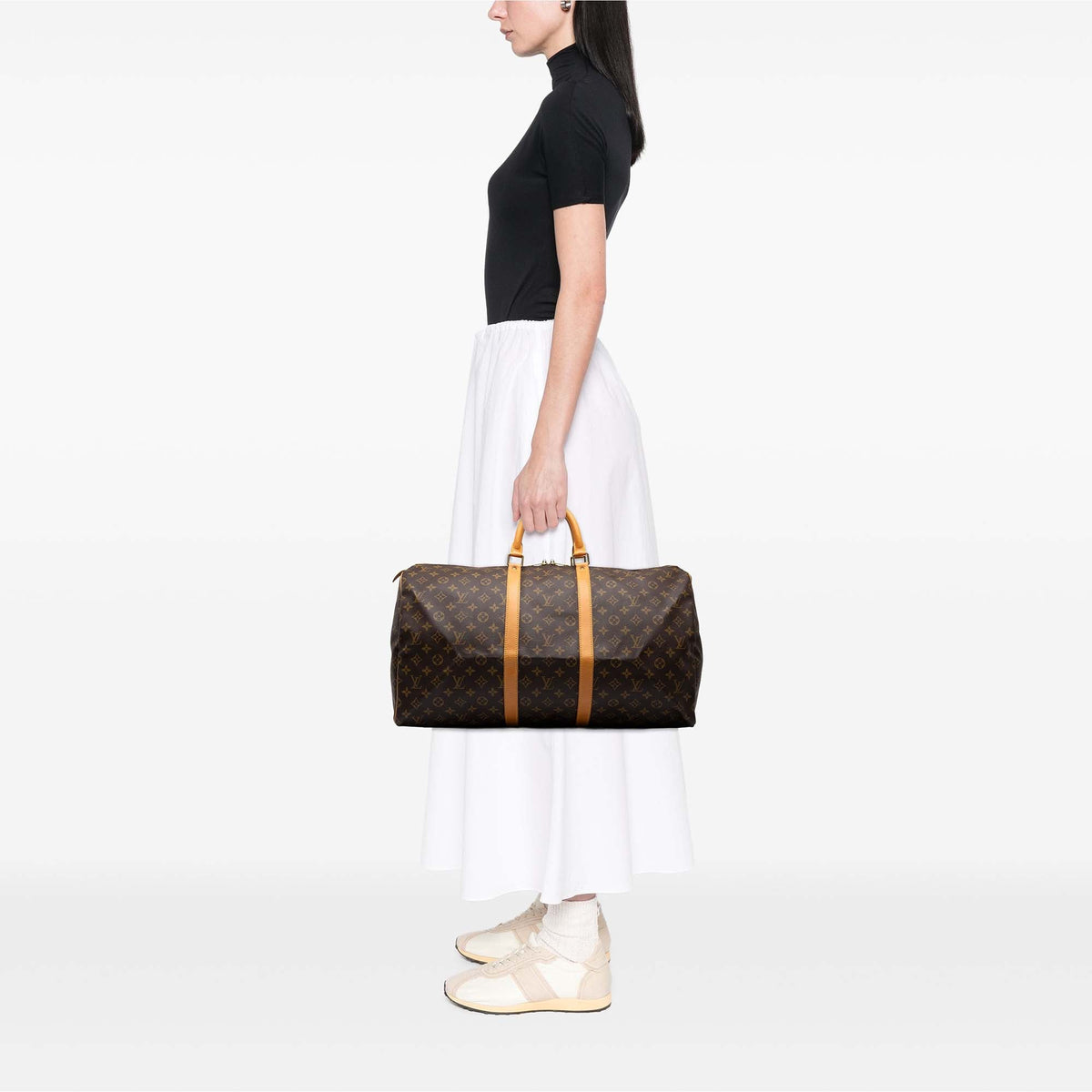 Louis Vuitton Monogram Keepall 55 — Brown