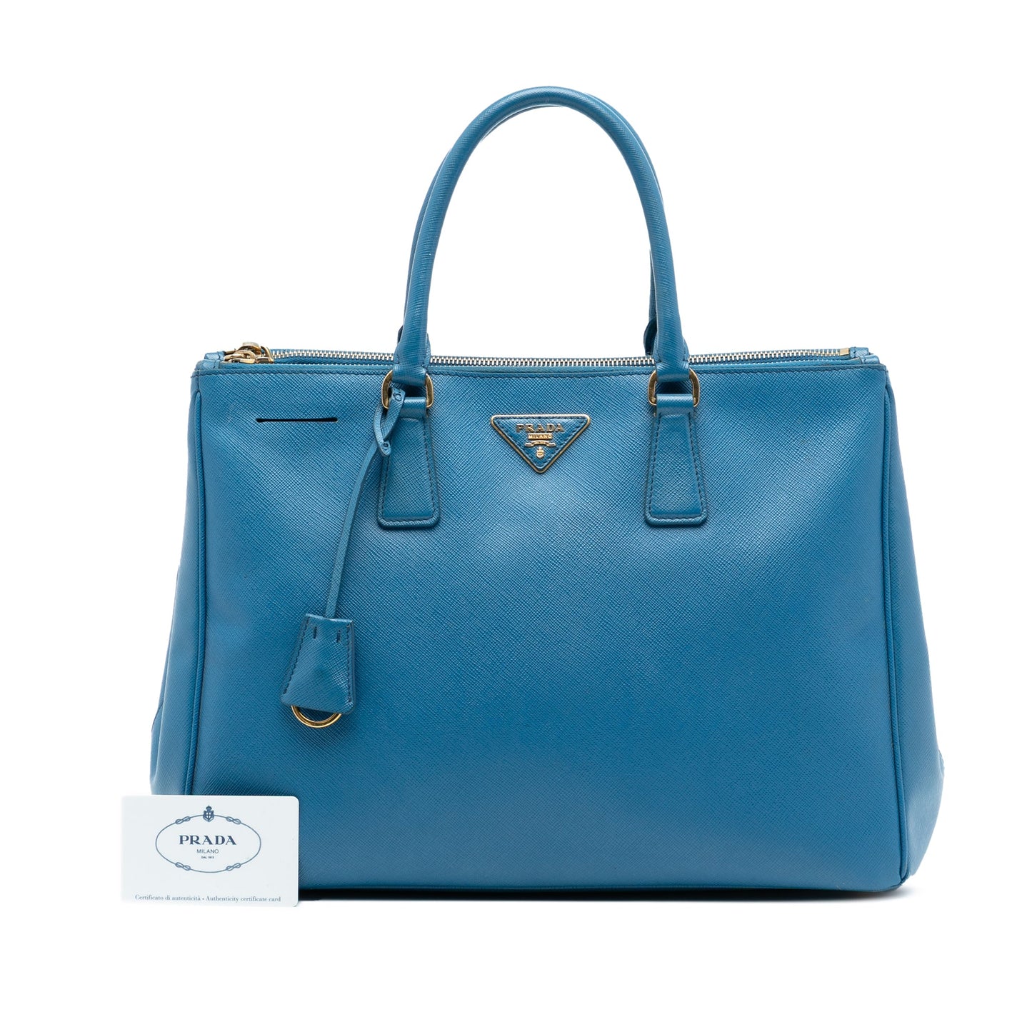 Prada Large Saffiano Lux Galleria Double Zip Tote