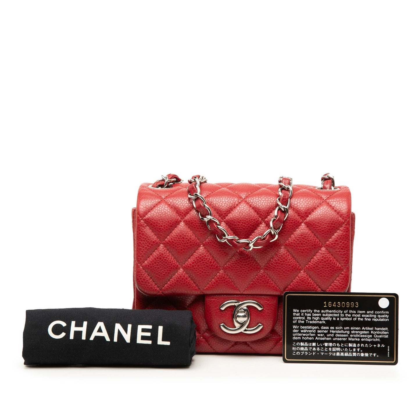 Chanel Mini Square Classic Caviar Single Flap