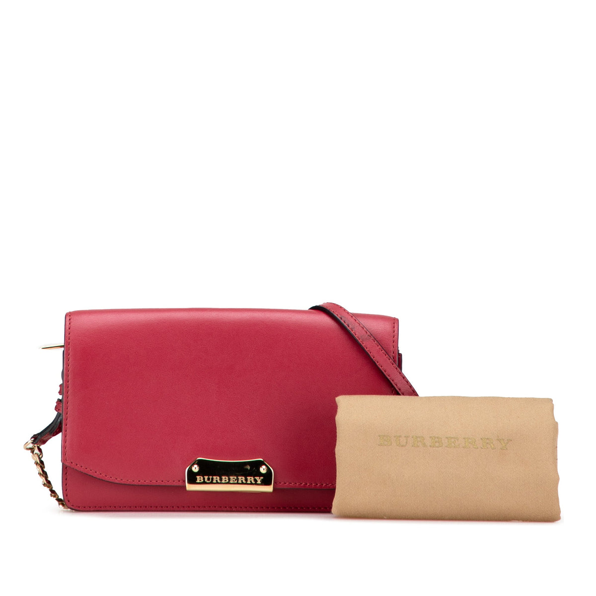 Burberry Leather Madison Wallet On Chain