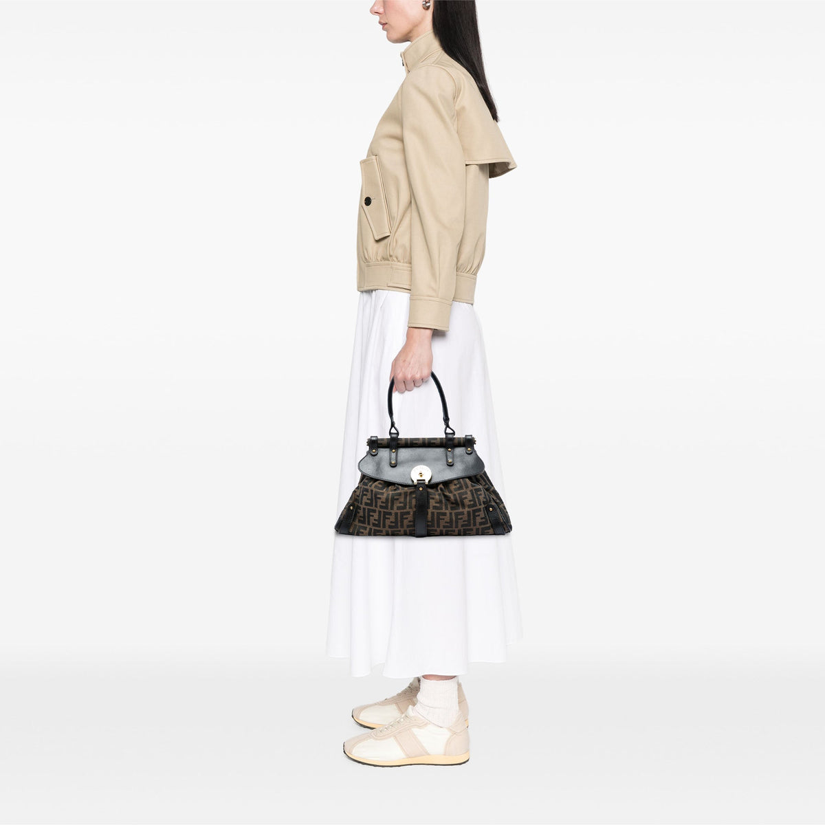 Fendi Medium Zucca Canvas Magic Handbag