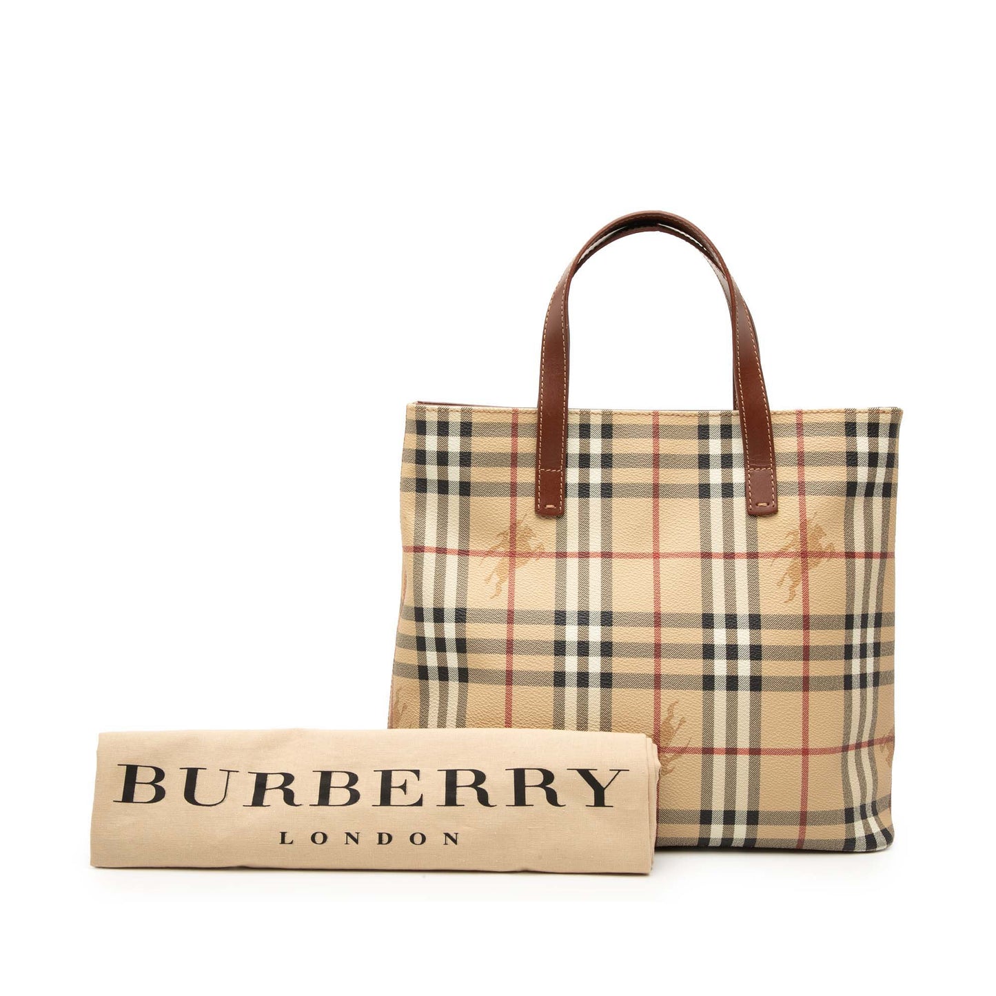 Burberry Haymarket Check Coated Canvas Tote