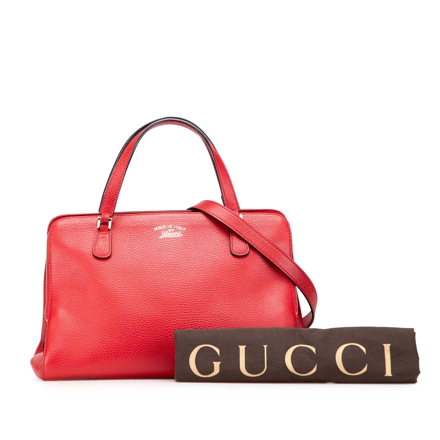 Gucci Calfskin Swing Top Handle Satchel