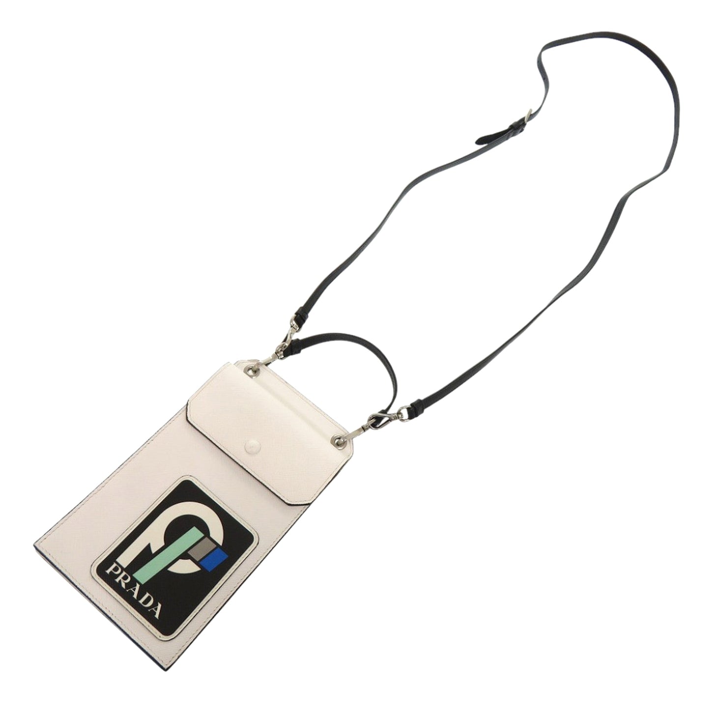 Prada Saffiano Patch Phone Holder