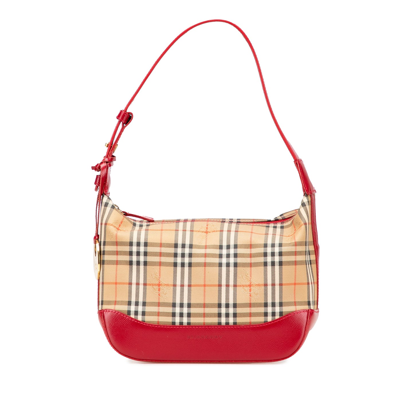 Burberry Haymarket Check Canvas Shoulder Bag