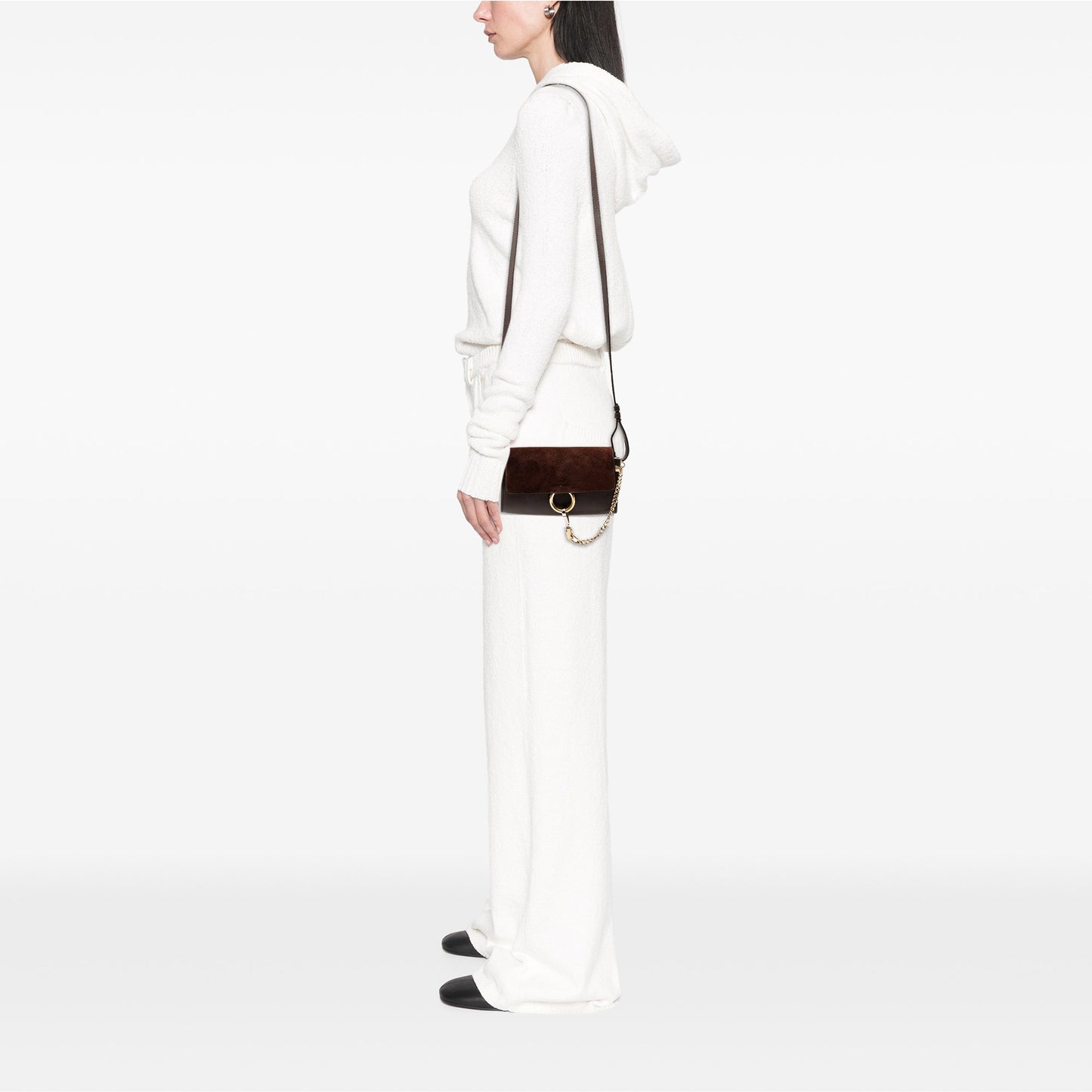 Mini Calfskin and Suede Faye Crossbody