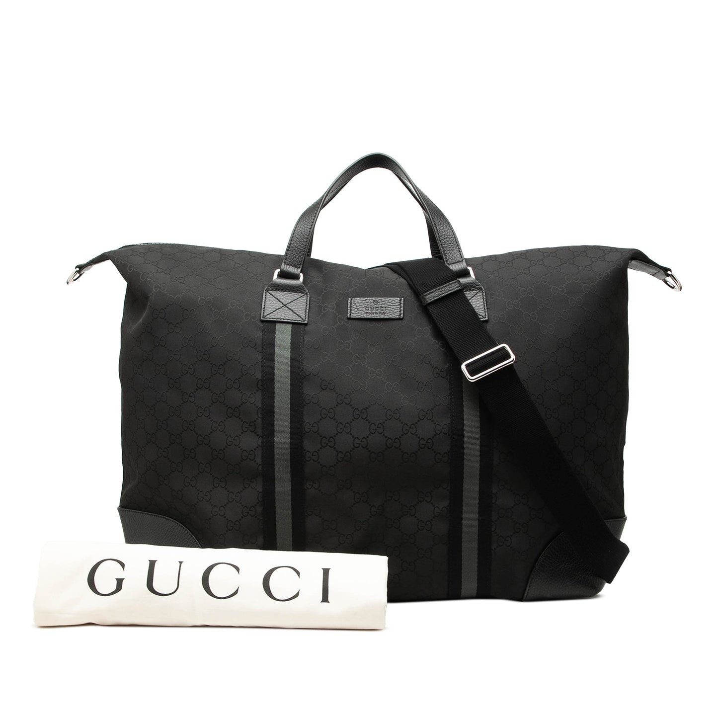 Gucci XL GG Nylon Web Duffle Bag