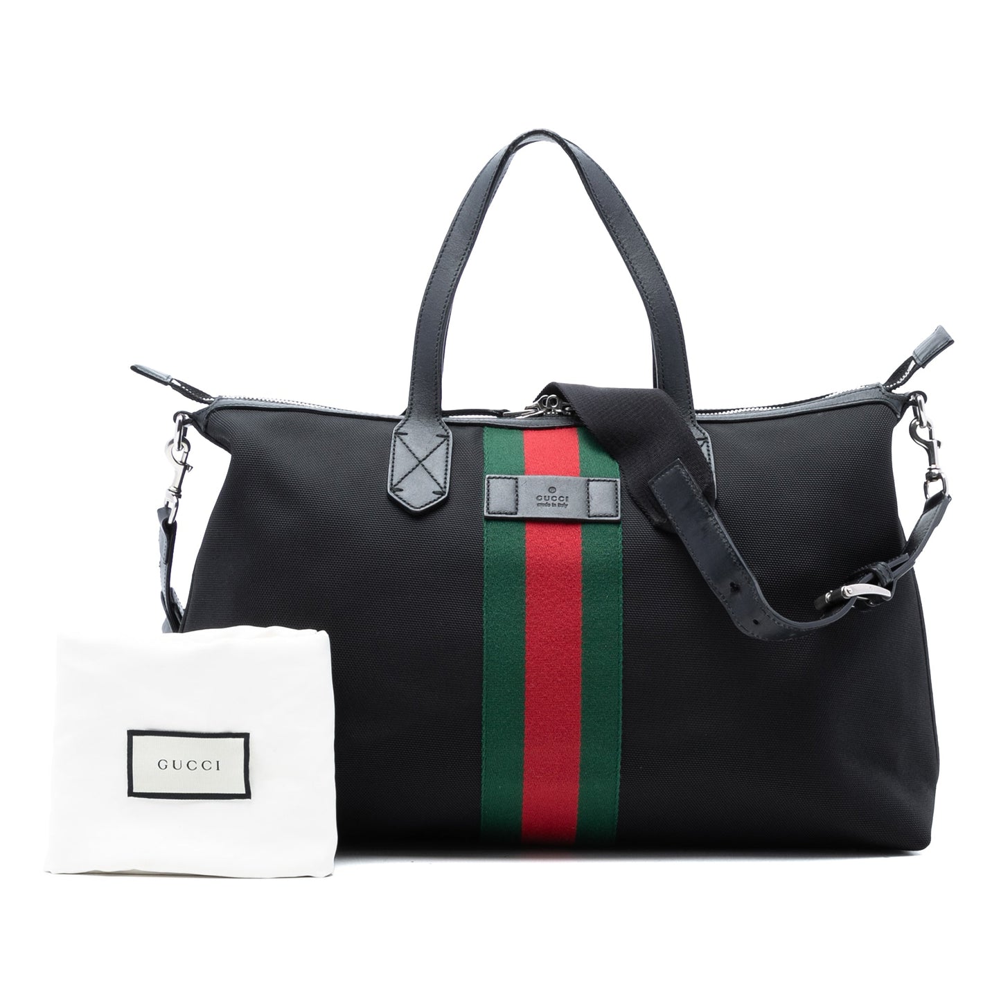 Gucci Techno Canvas Web Travel Bag