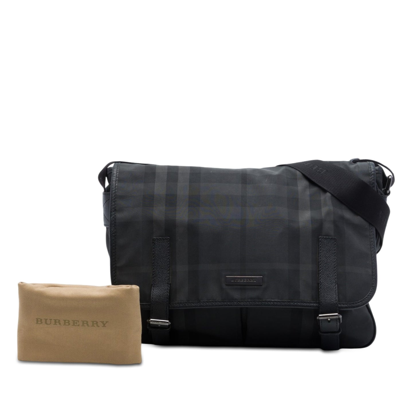Burberry Smoke Check Nylon Messenger Bag
