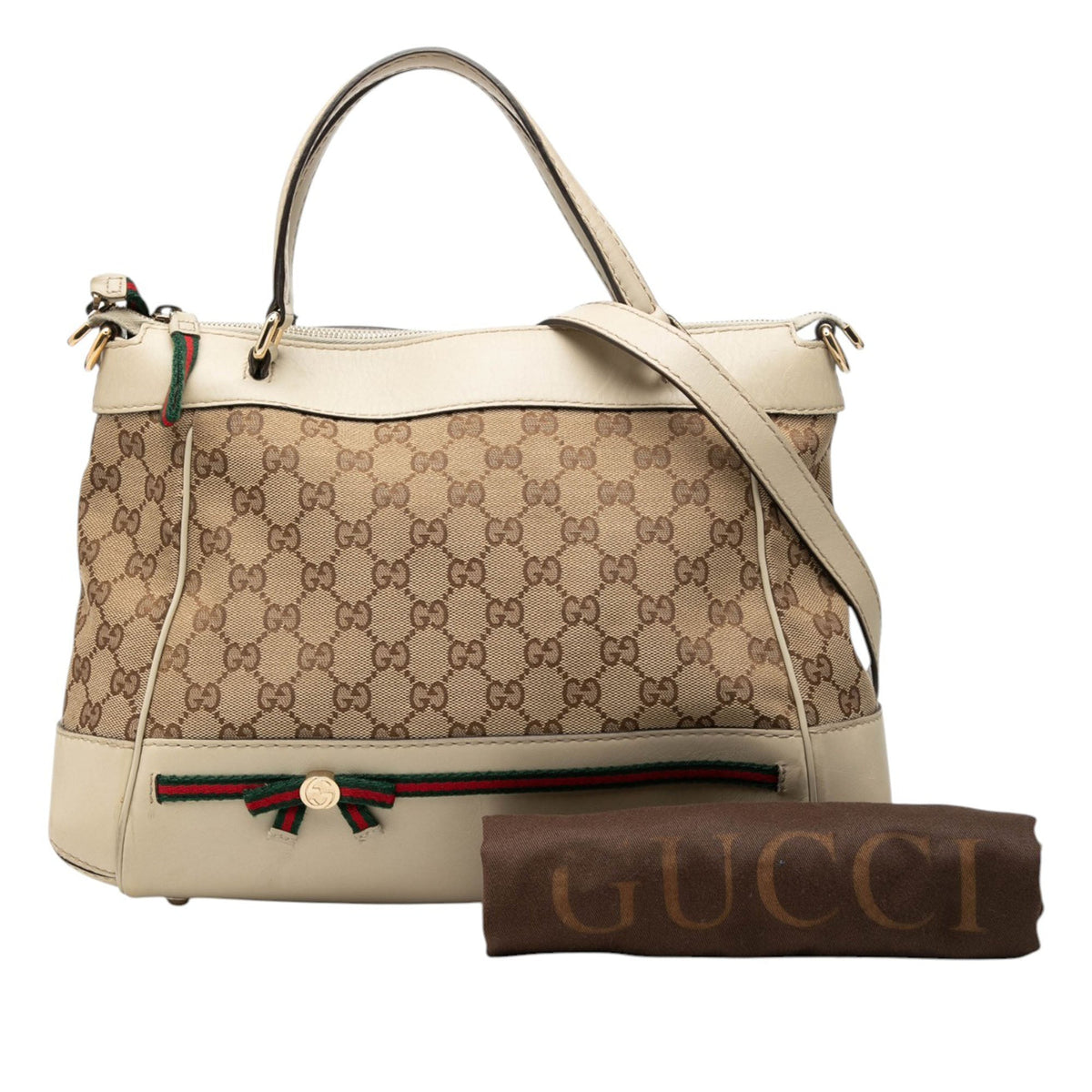 Gucci GG Canvas Web Mayfair Satchel