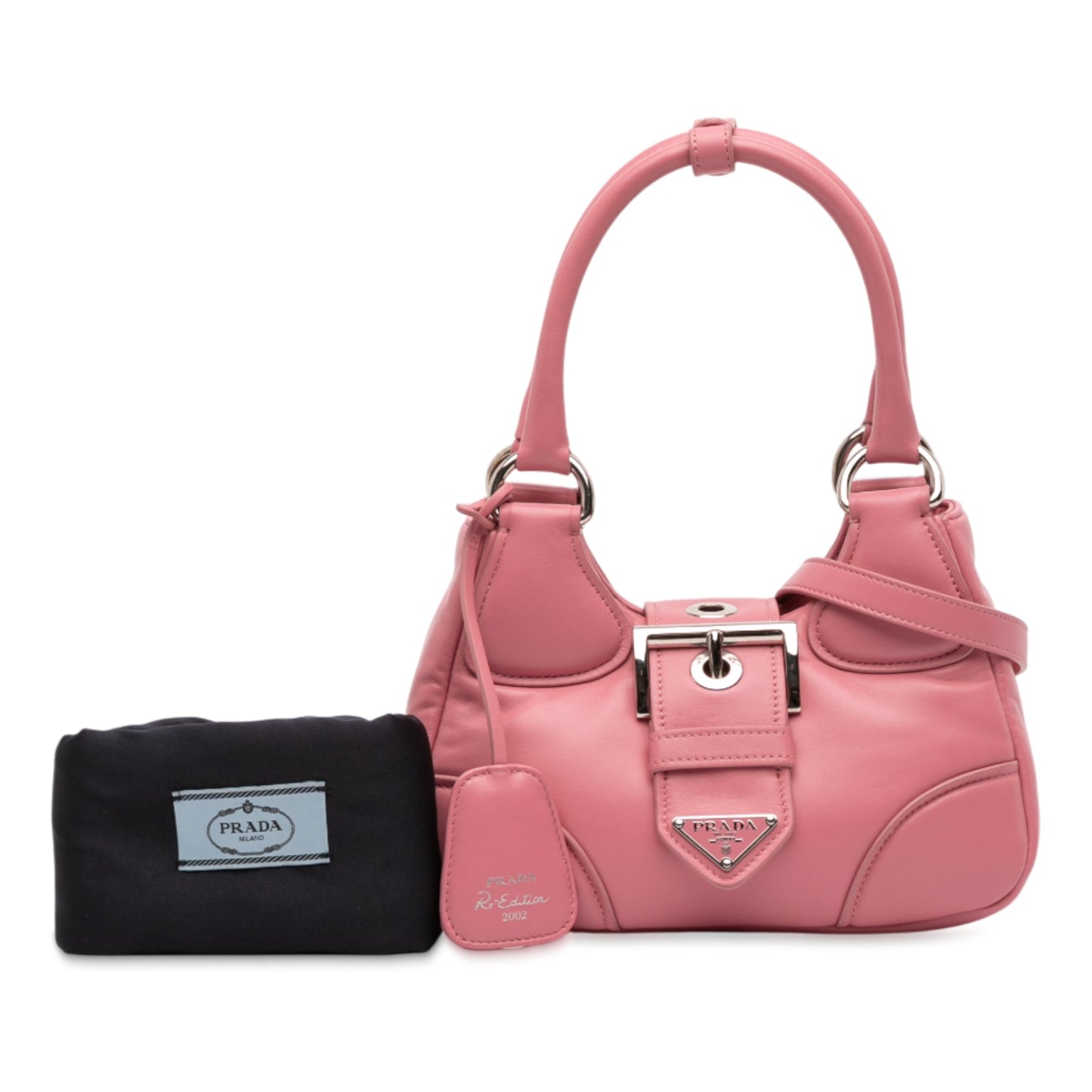 Prada Nappa Soft Padded Re Edition 2002 Moon Satchel