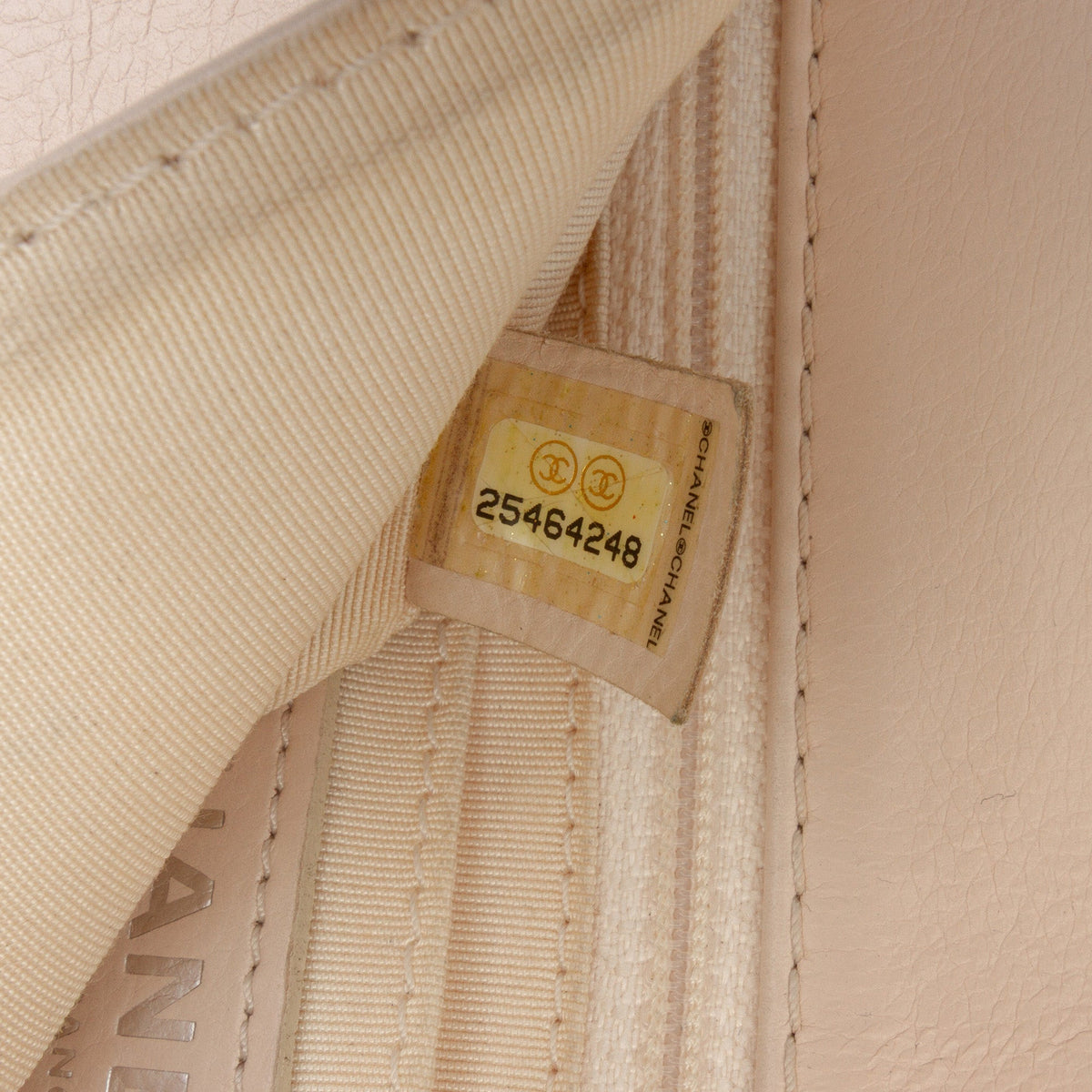 Chanel Quilted Calfskin Chain Embossed Flap