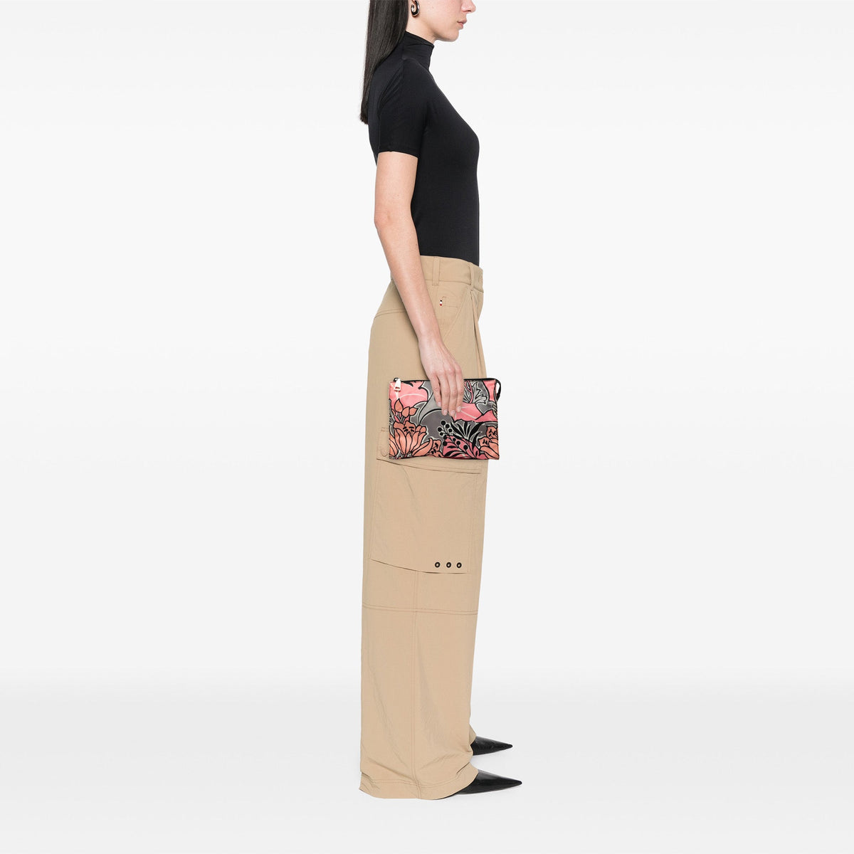 Prada Tessuto Floral Stampato Clutch